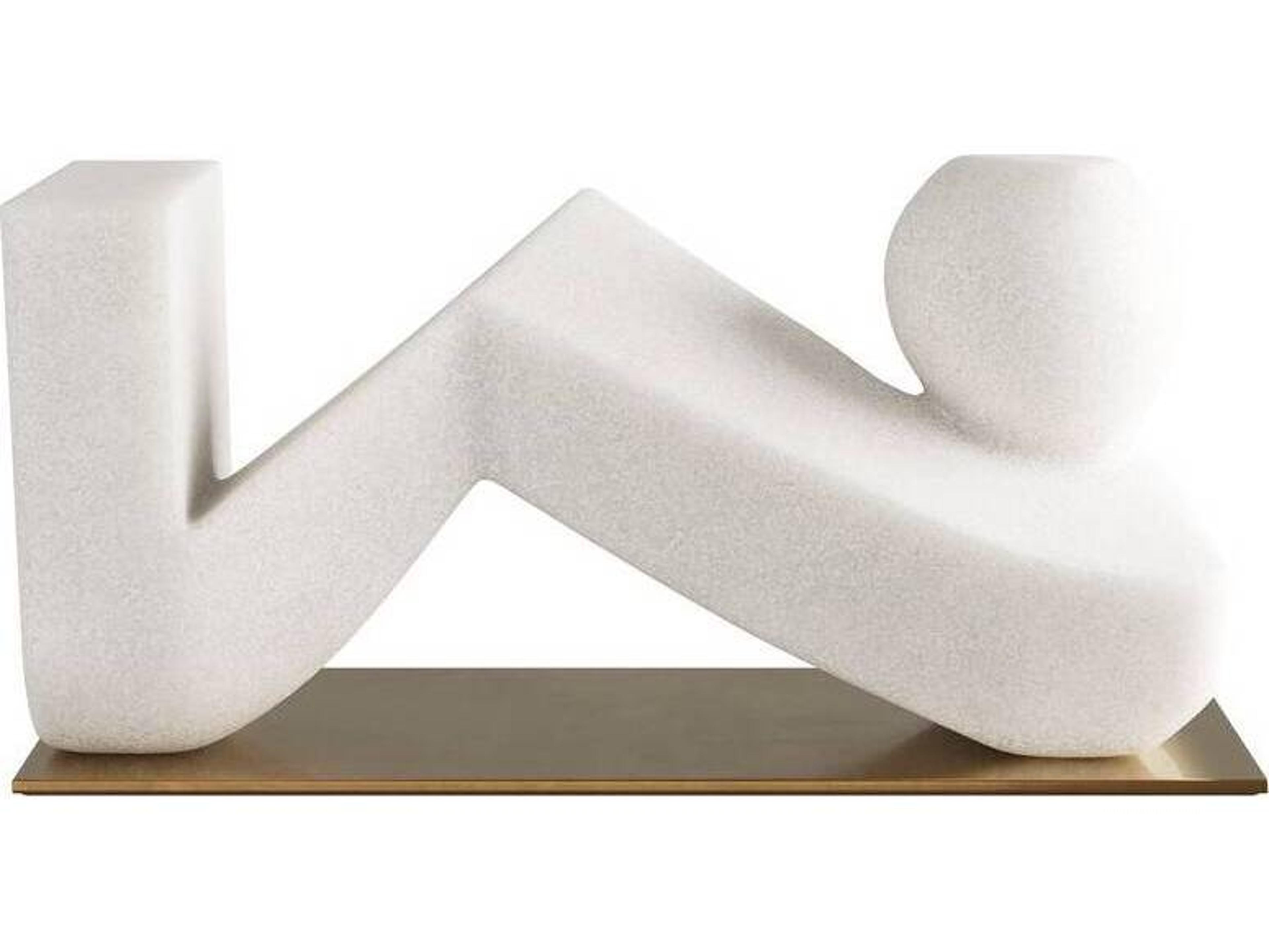 Arteriors Home Ivory Antique Brass Sculpture