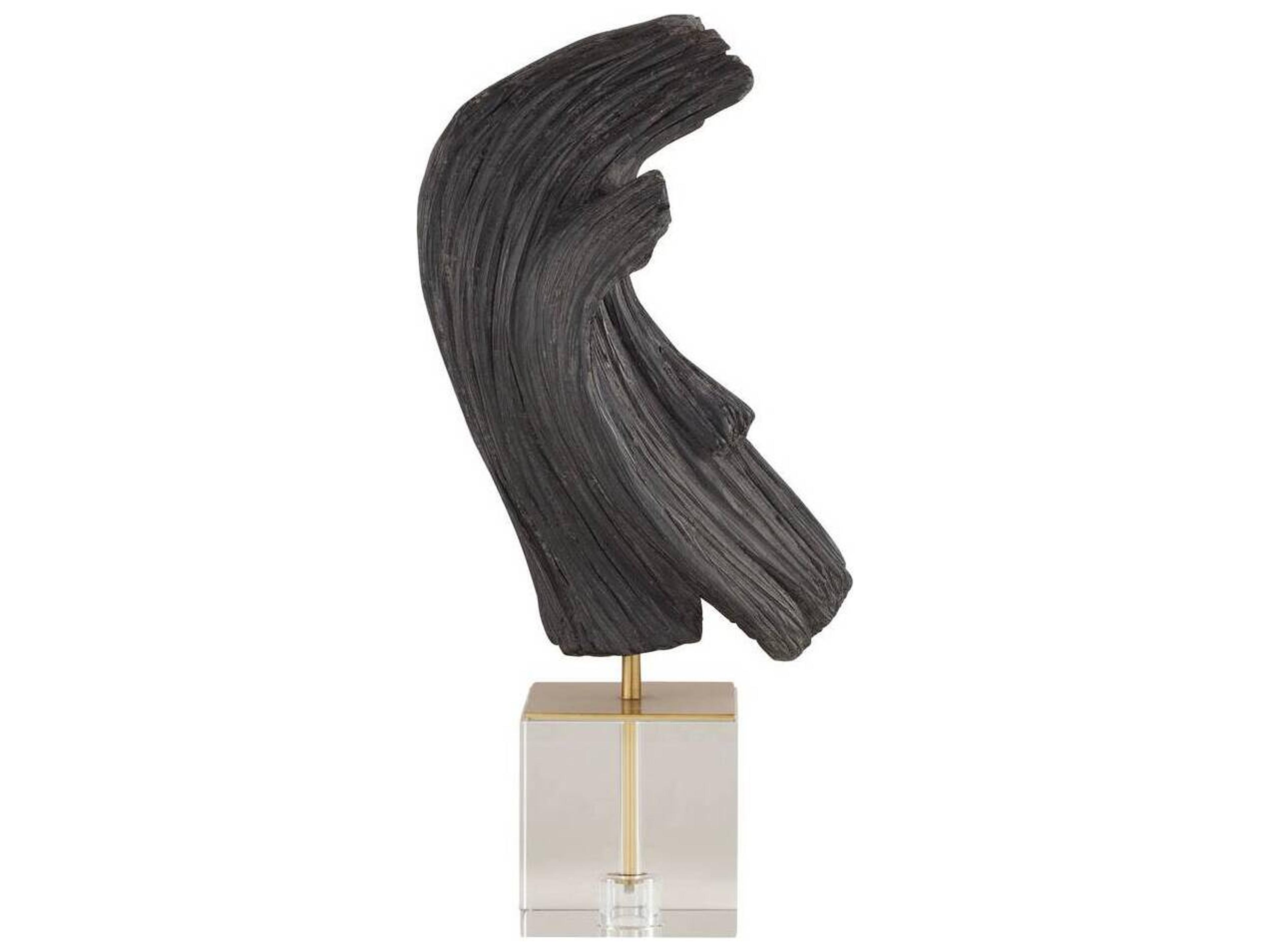 Arteriors Home Ebony Antique Brass Sculpture