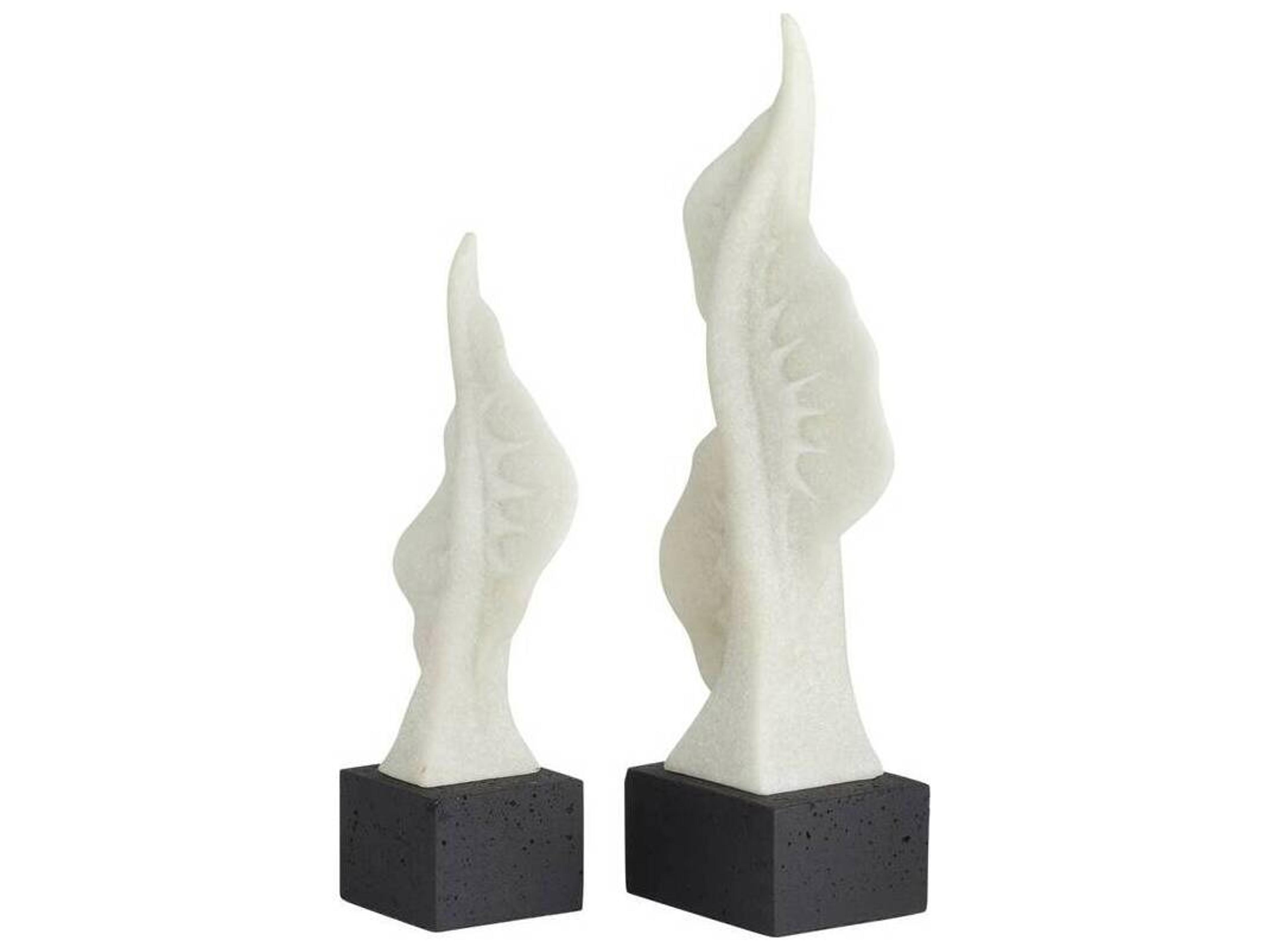 Arteriors Home Ivory Charcoal Sculpture