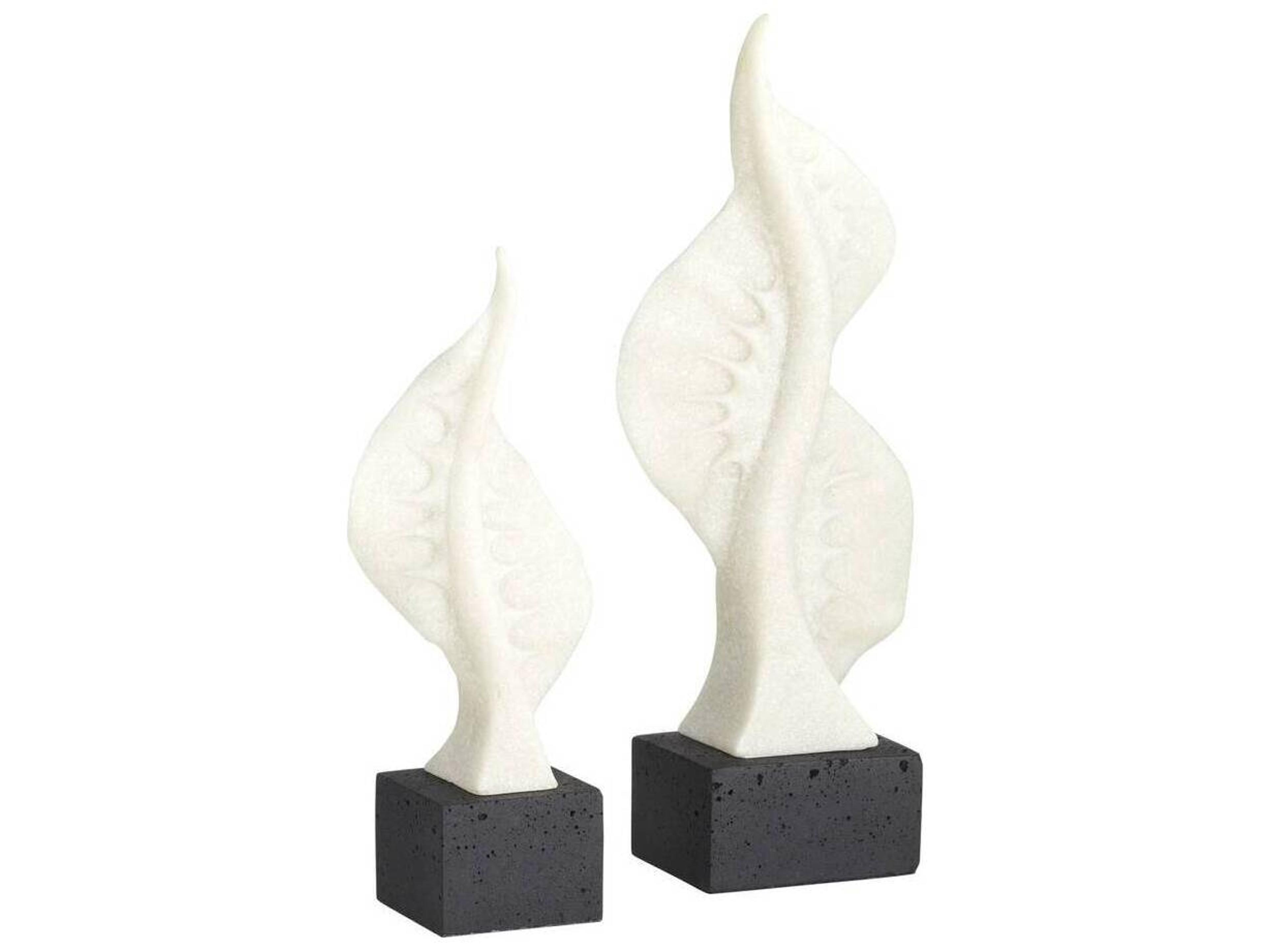 Arteriors Home Ivory Charcoal Sculpture