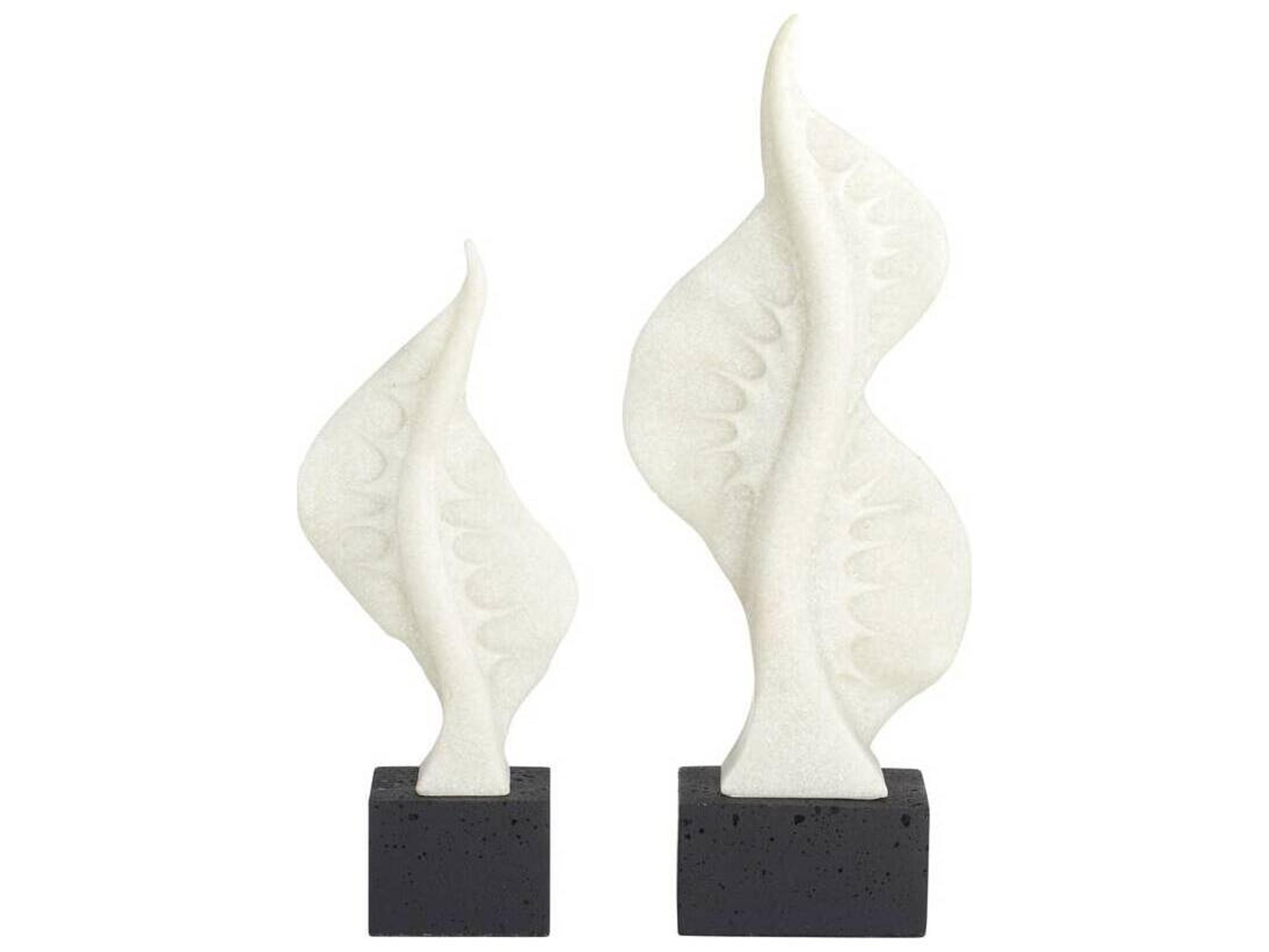 Arteriors Home Ivory Charcoal Sculpture