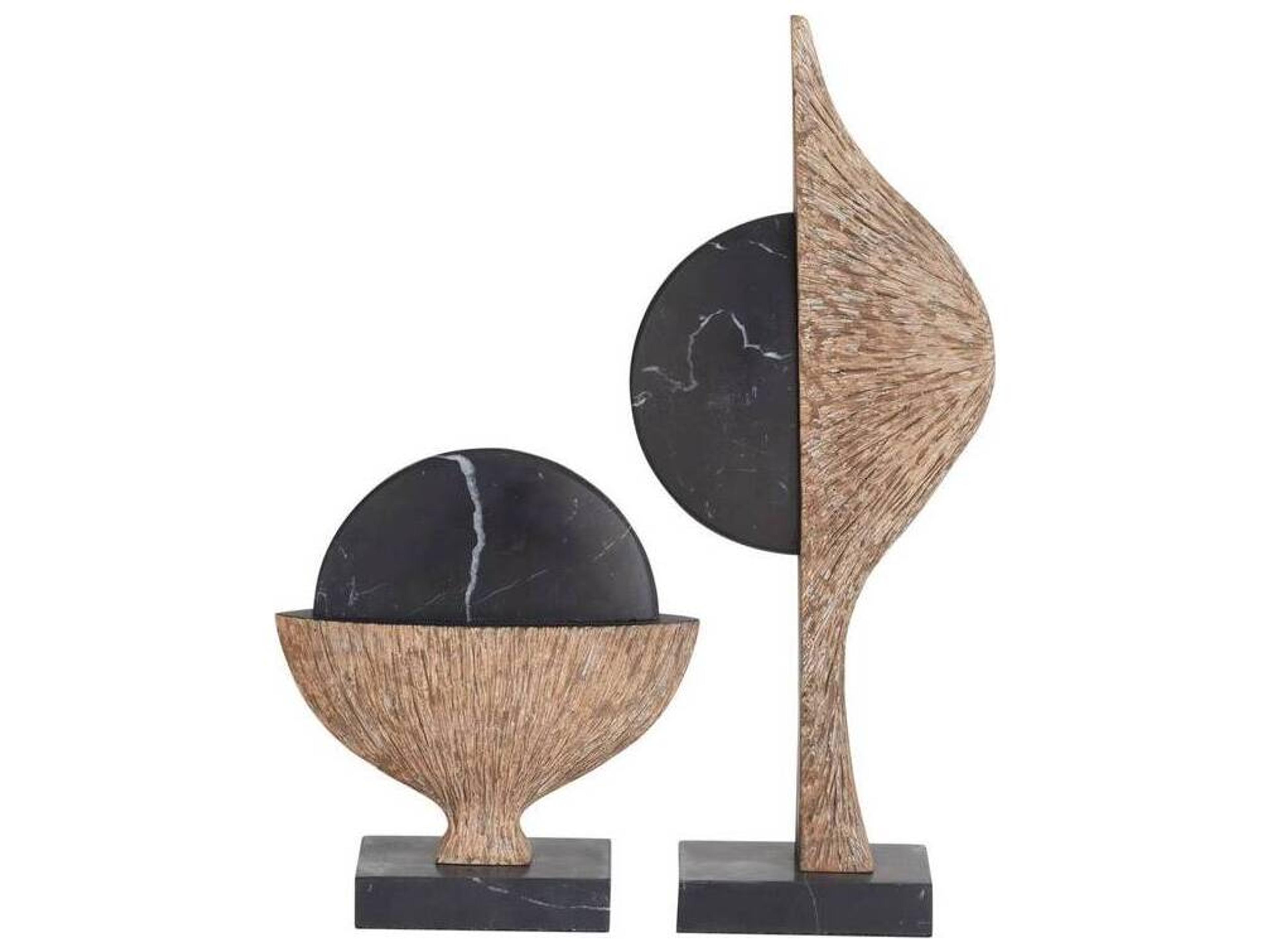 Arteriors Home Black Ash Brown Sculpture