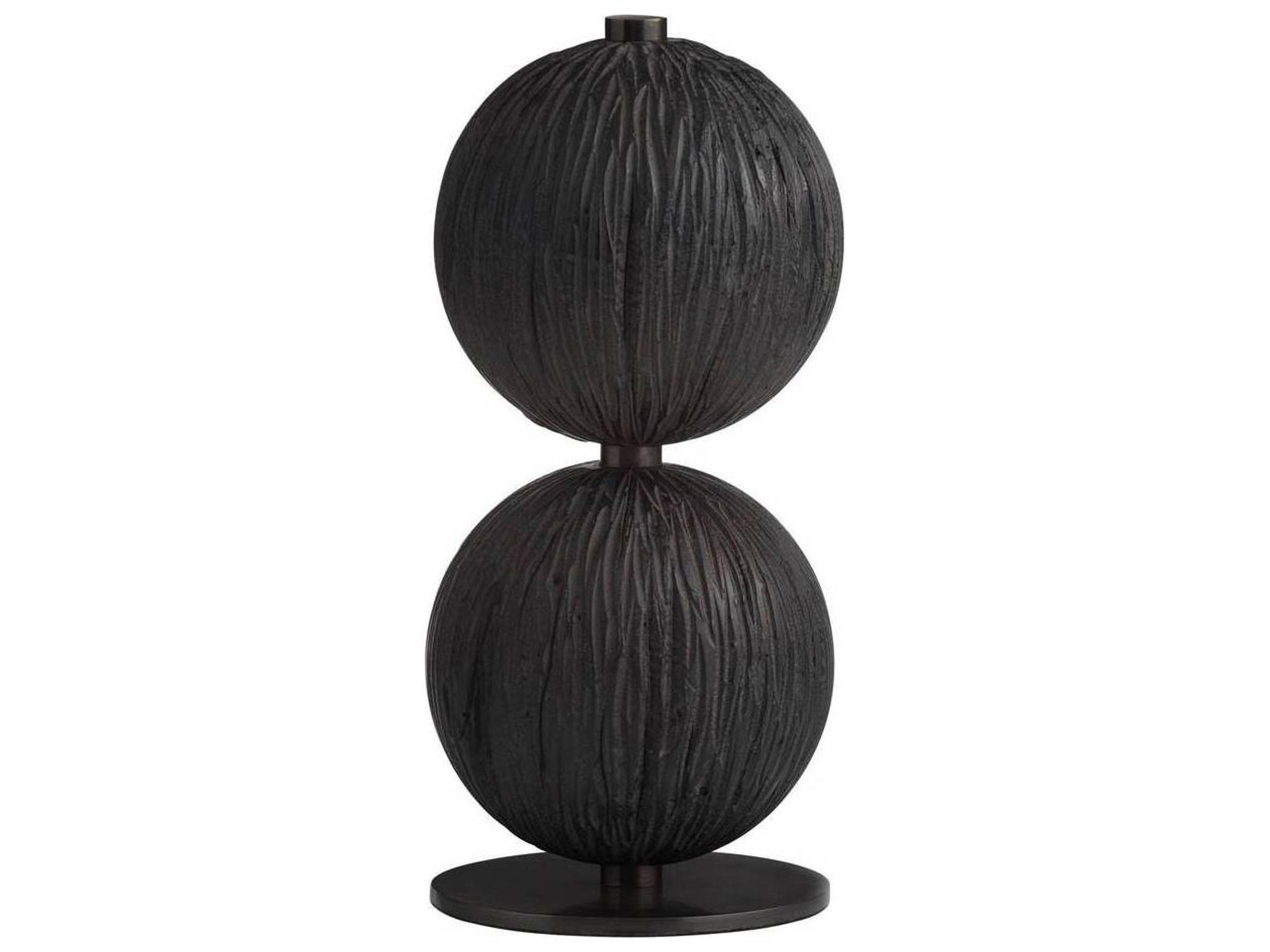 Arteriors Home Kyros Ebony English Bronze Black Sculptures Set of 3