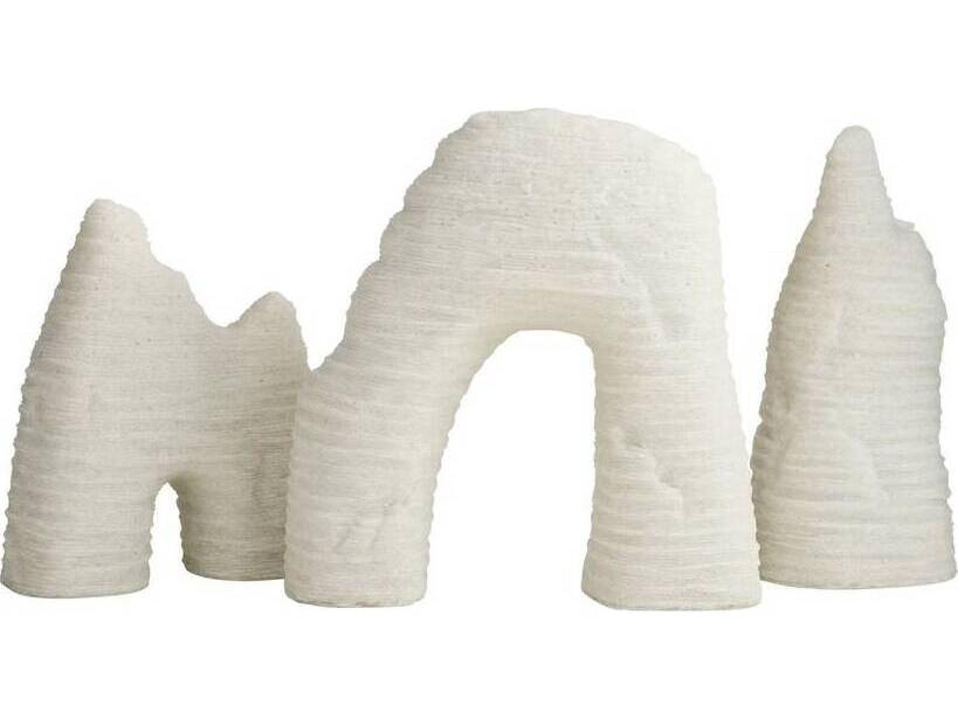 Arteriors Home Isla Ivory White Sculptures Set of 3