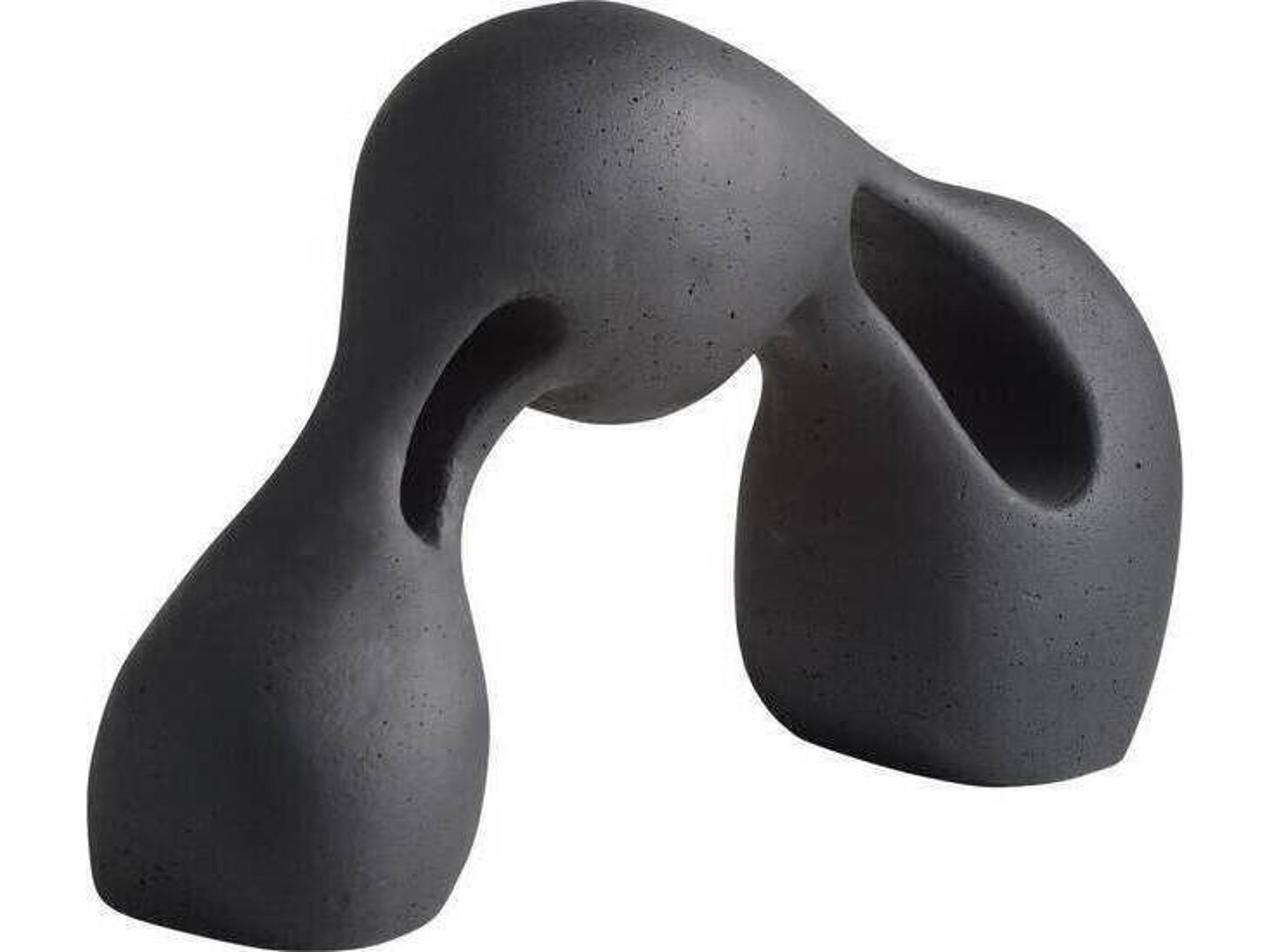 Jabari Sculpture Charcoal Ricestone Modern