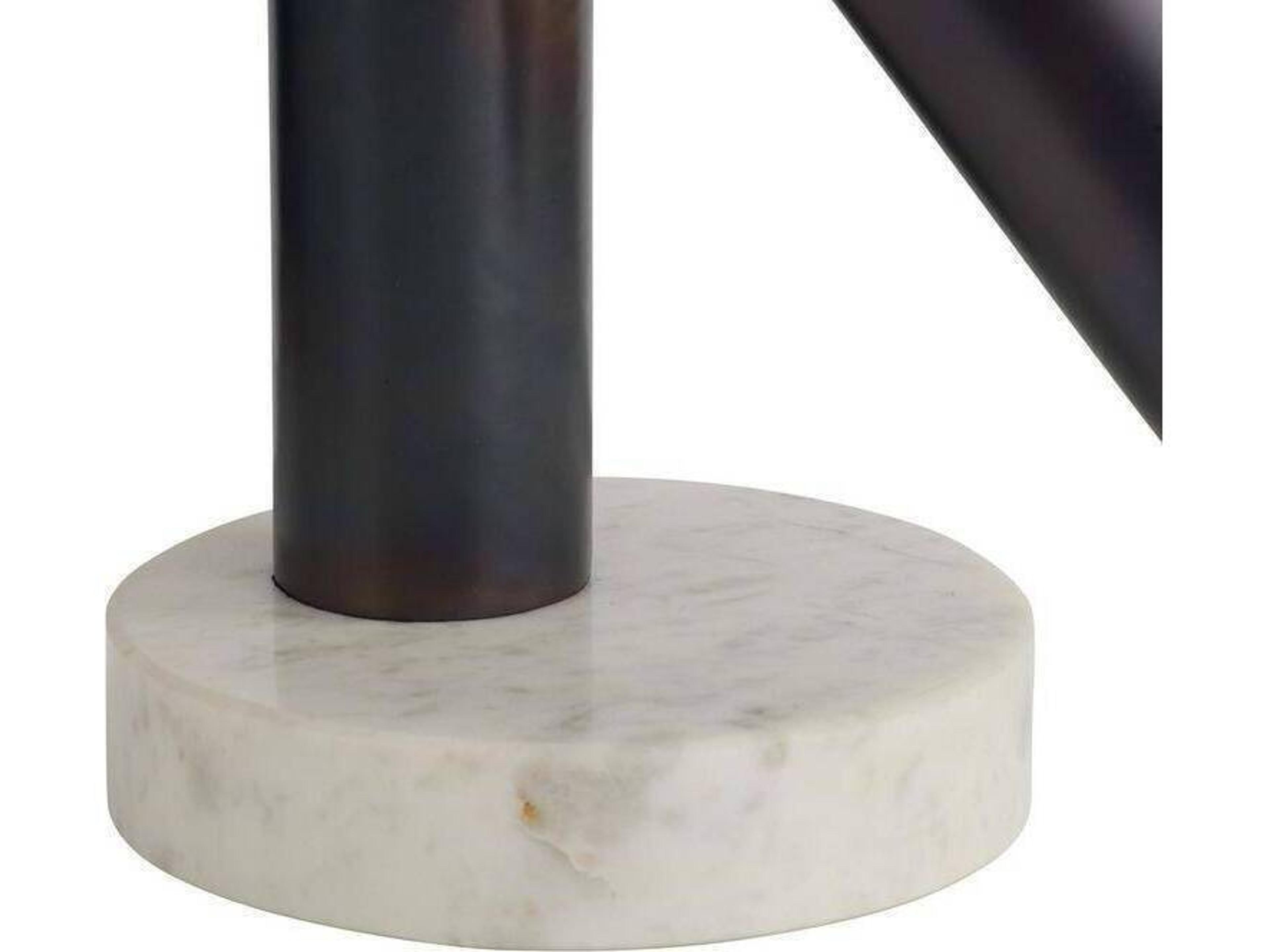 Arteriors Home Kouame Burnt Iron White Black Sculpture