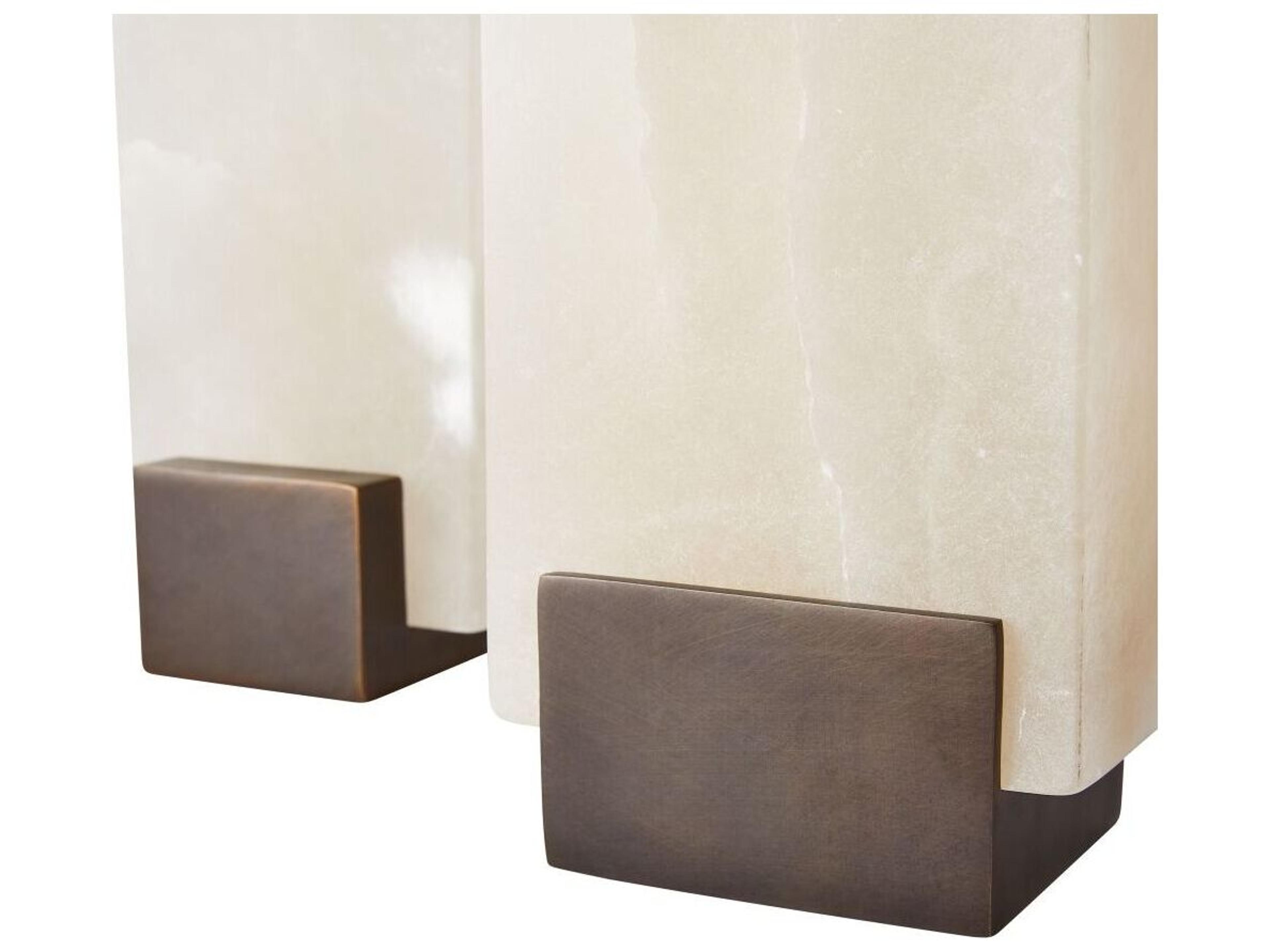 Tolliver Bookends Set of 2 Sculptural Alabaster