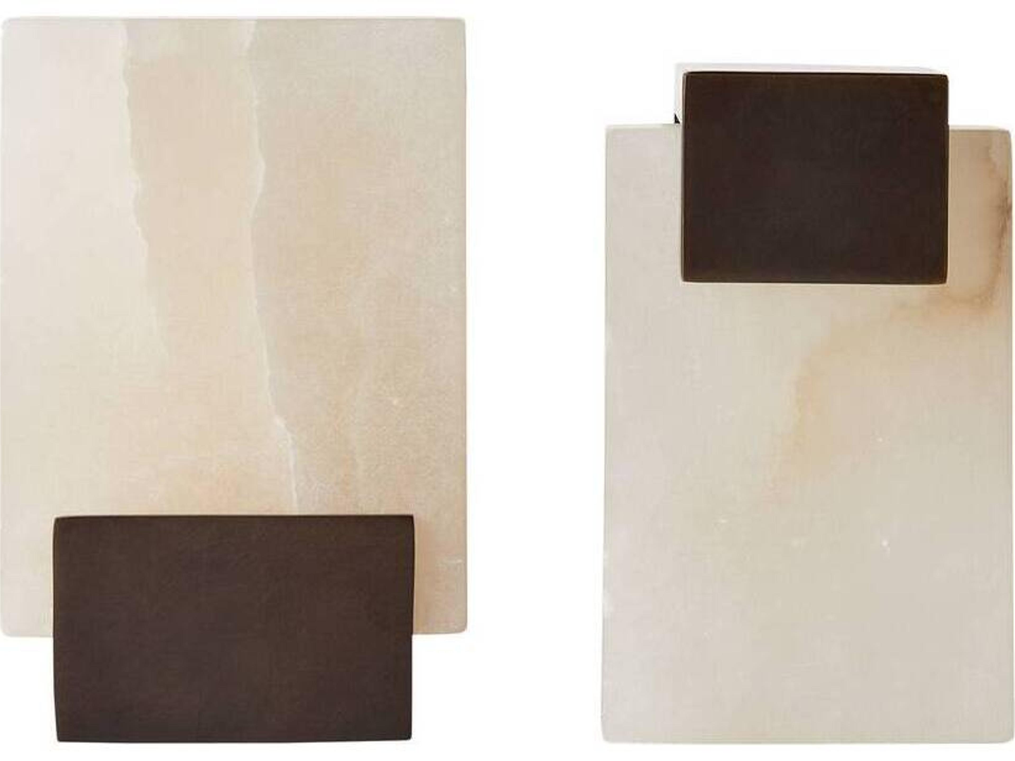 Arteriors Home White Bronze Bookend