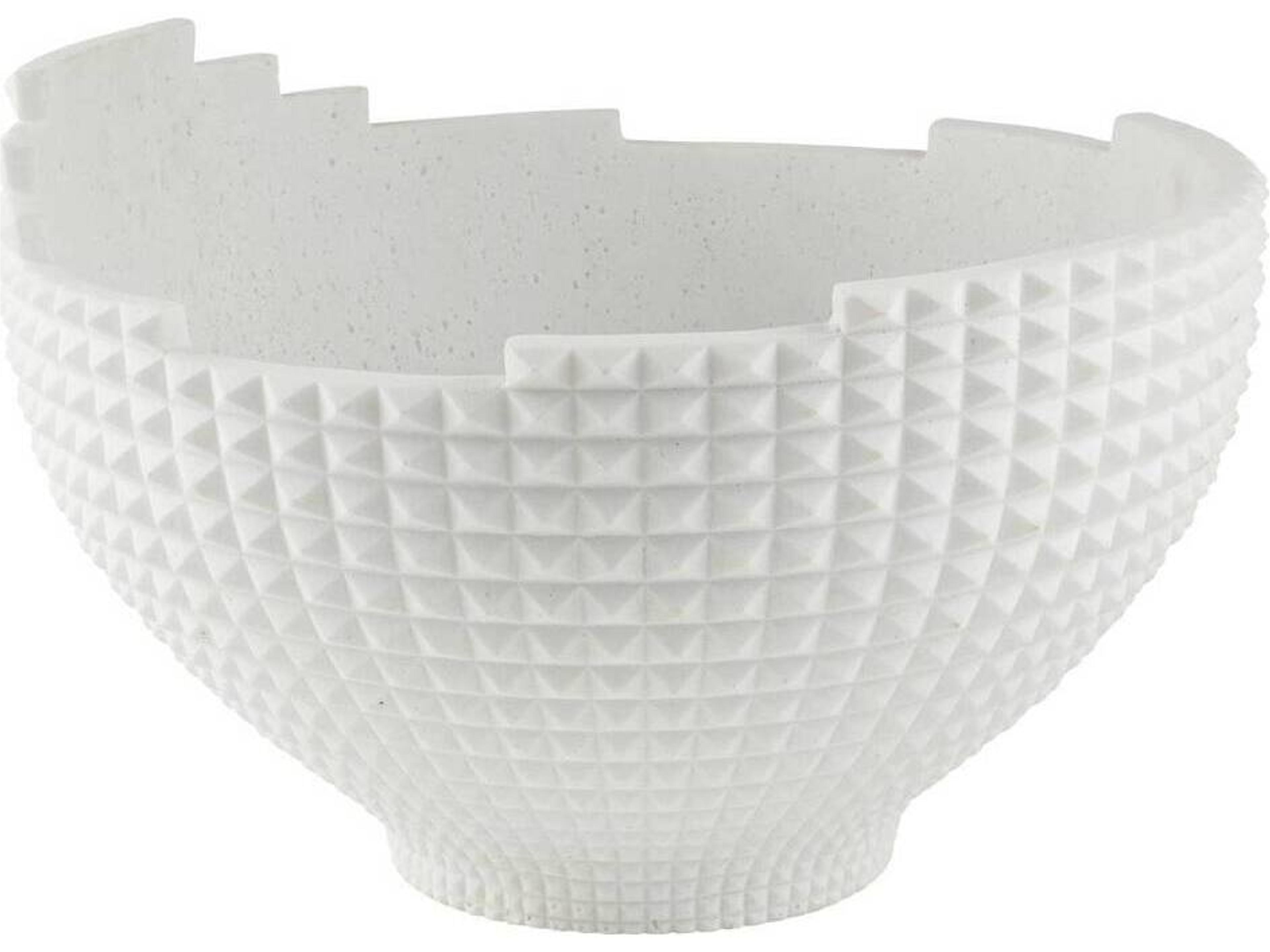 Caruso Centerpiece Ivory Ricestone Decorative Sculpture