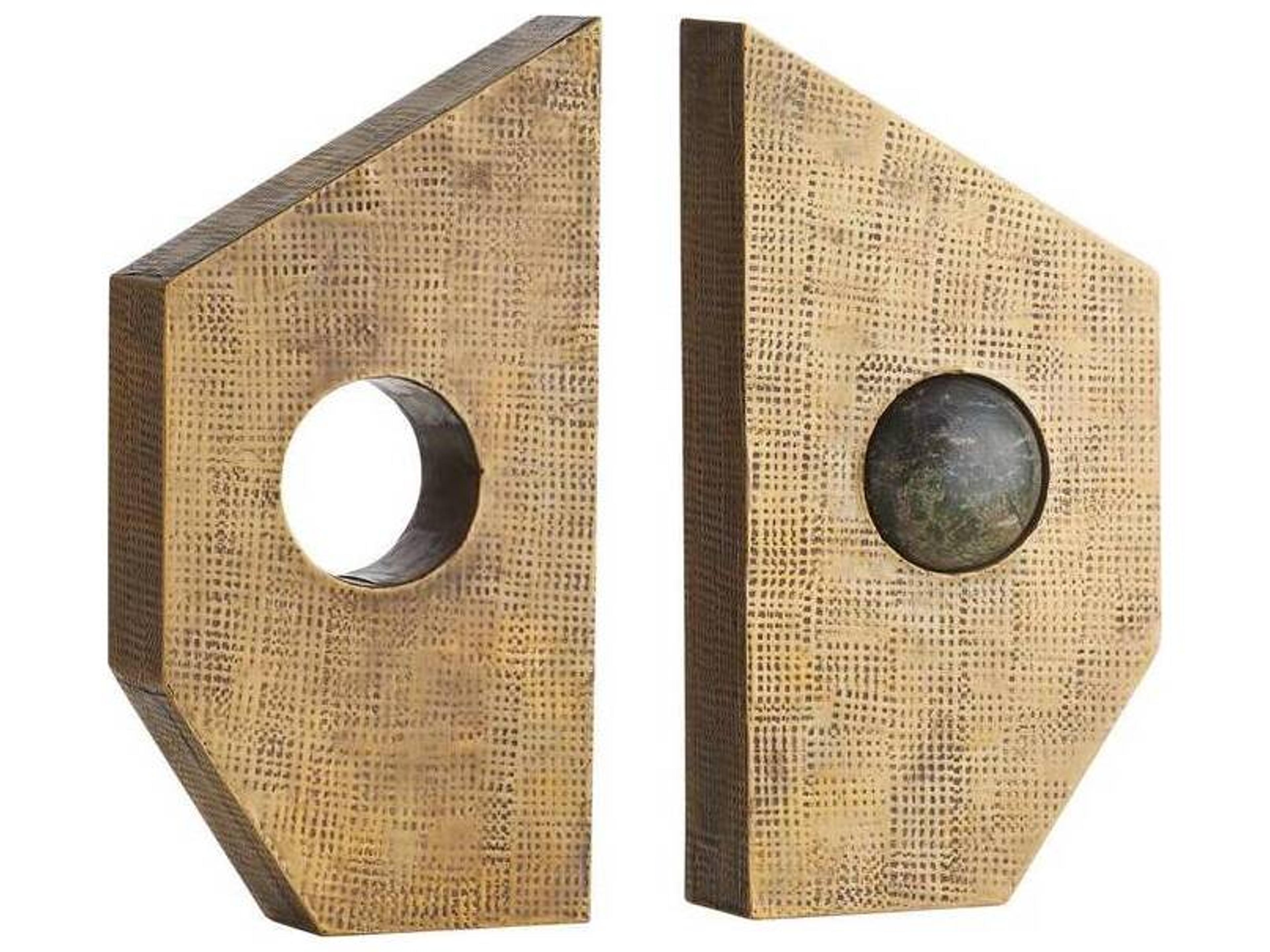 Arteriors Home Antique Brass Jungle Bookend