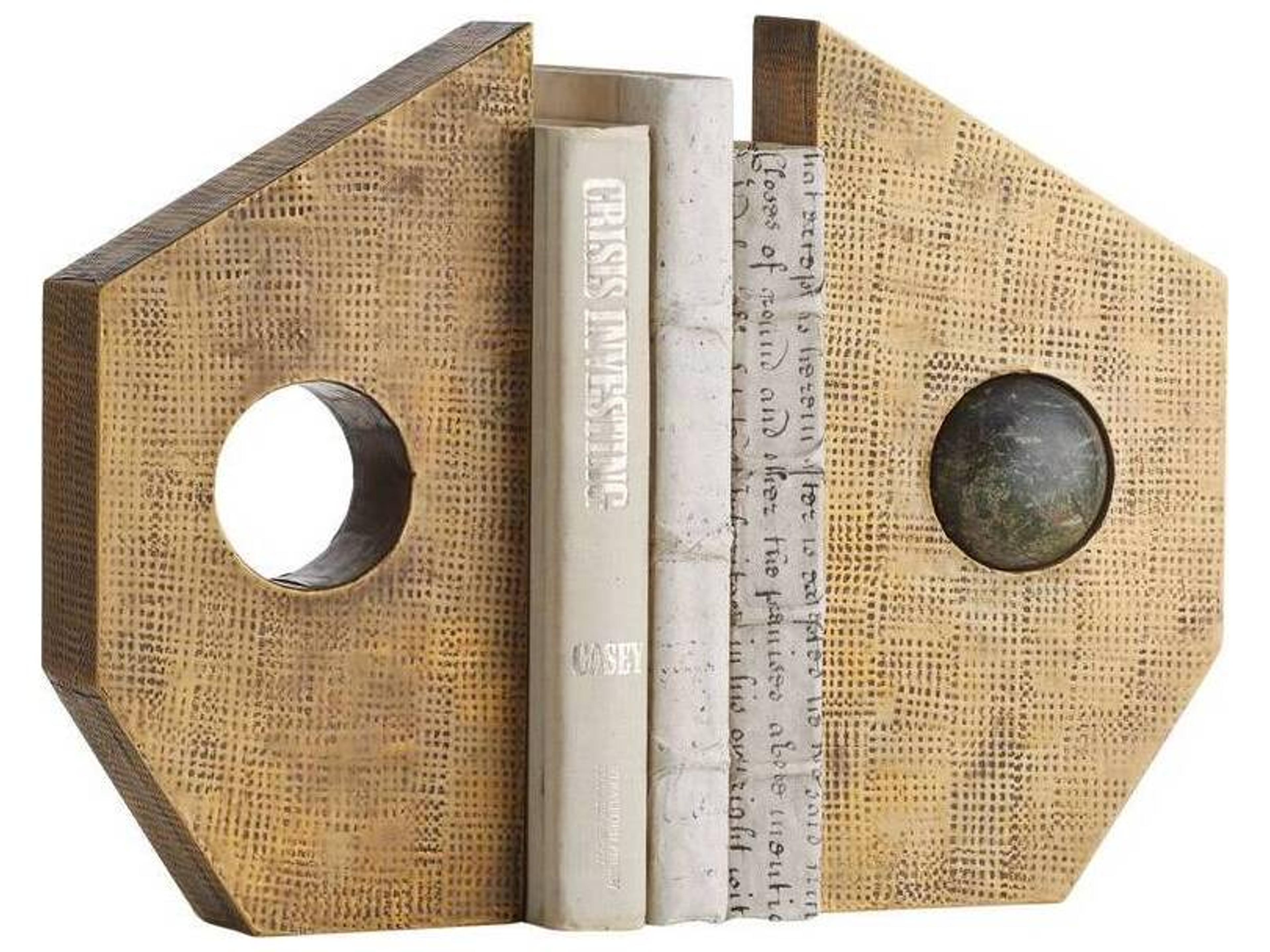 Arteriors Home Antique Brass Jungle Bookend