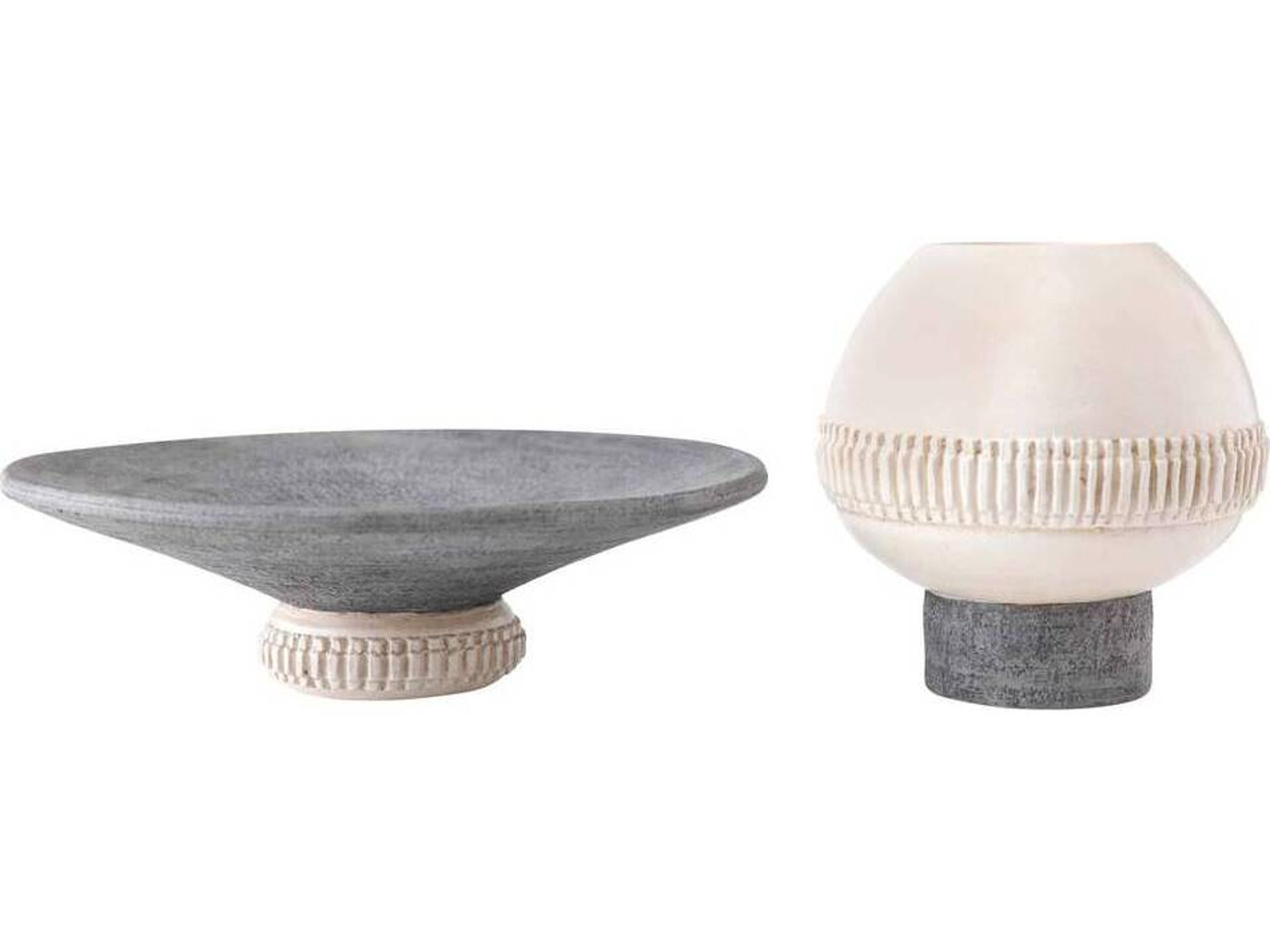 Arteriors Home Graphite Ivory Decorative Accent