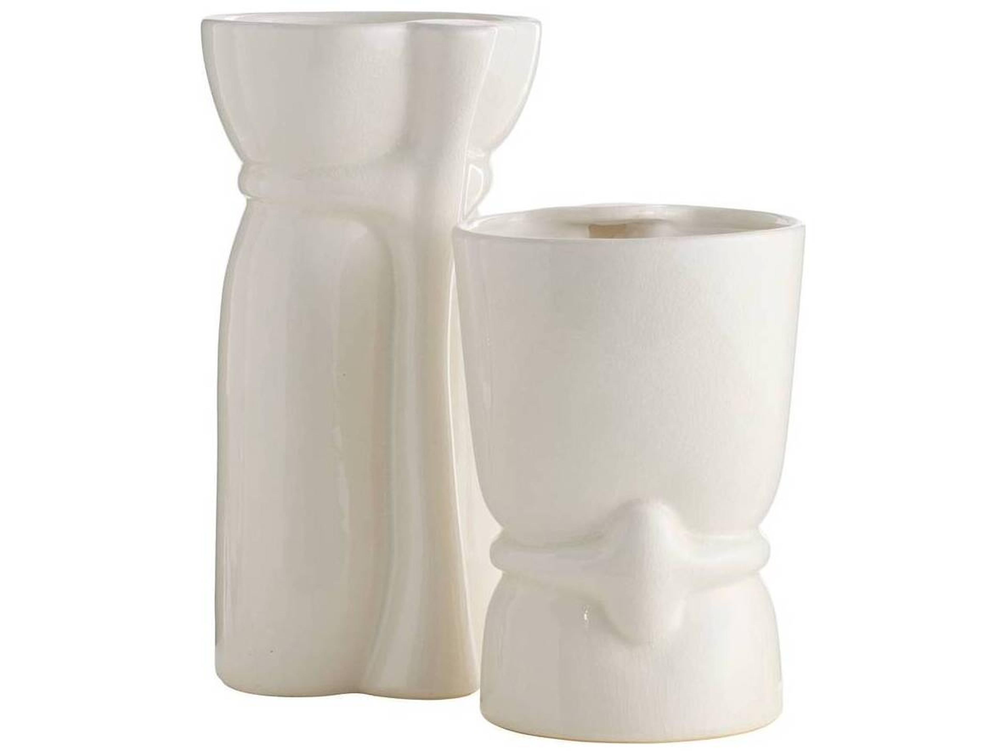 Arteriors Home Ivory Crackle Vase