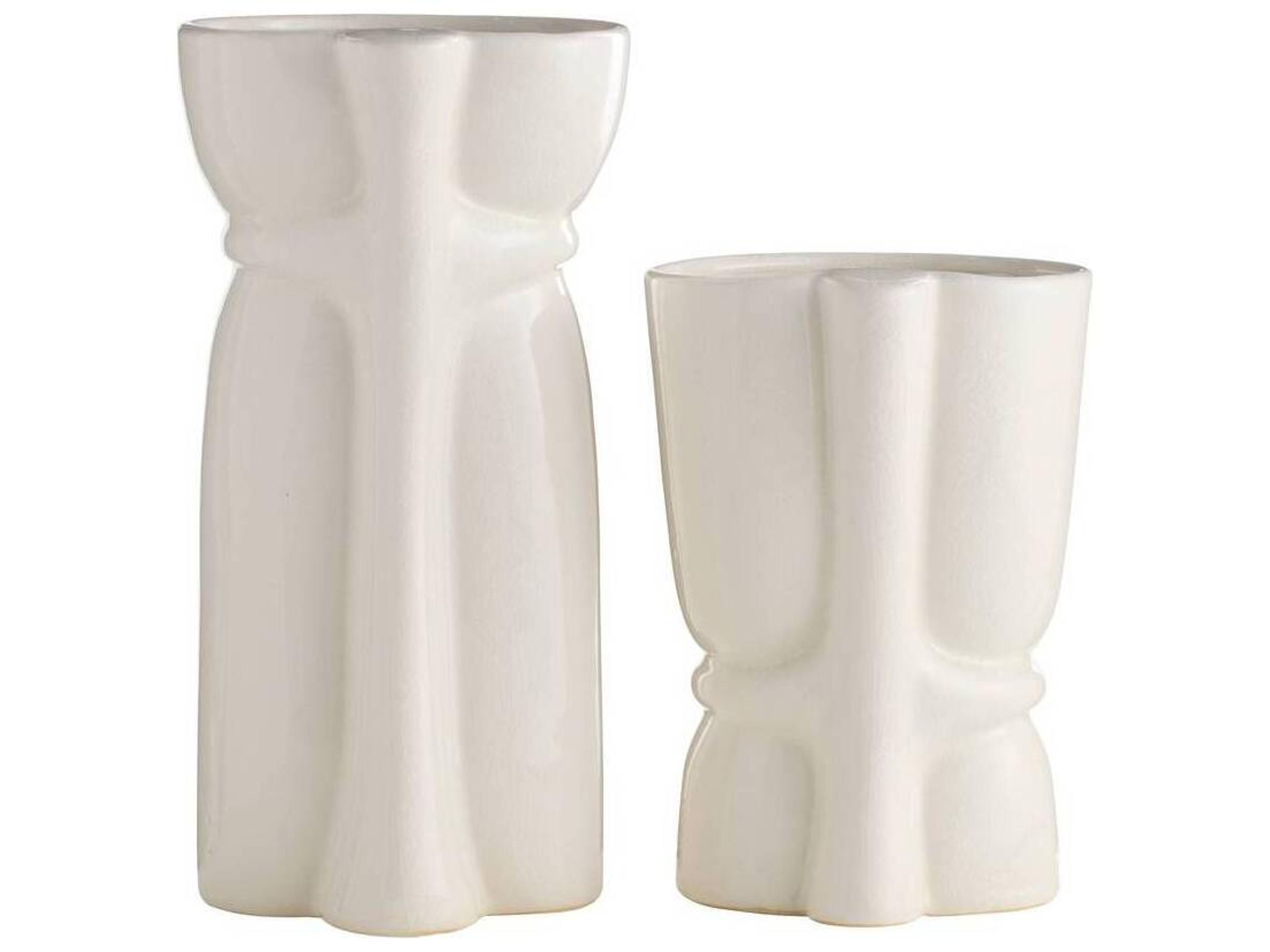 Arteriors Home Ivory Crackle Vase