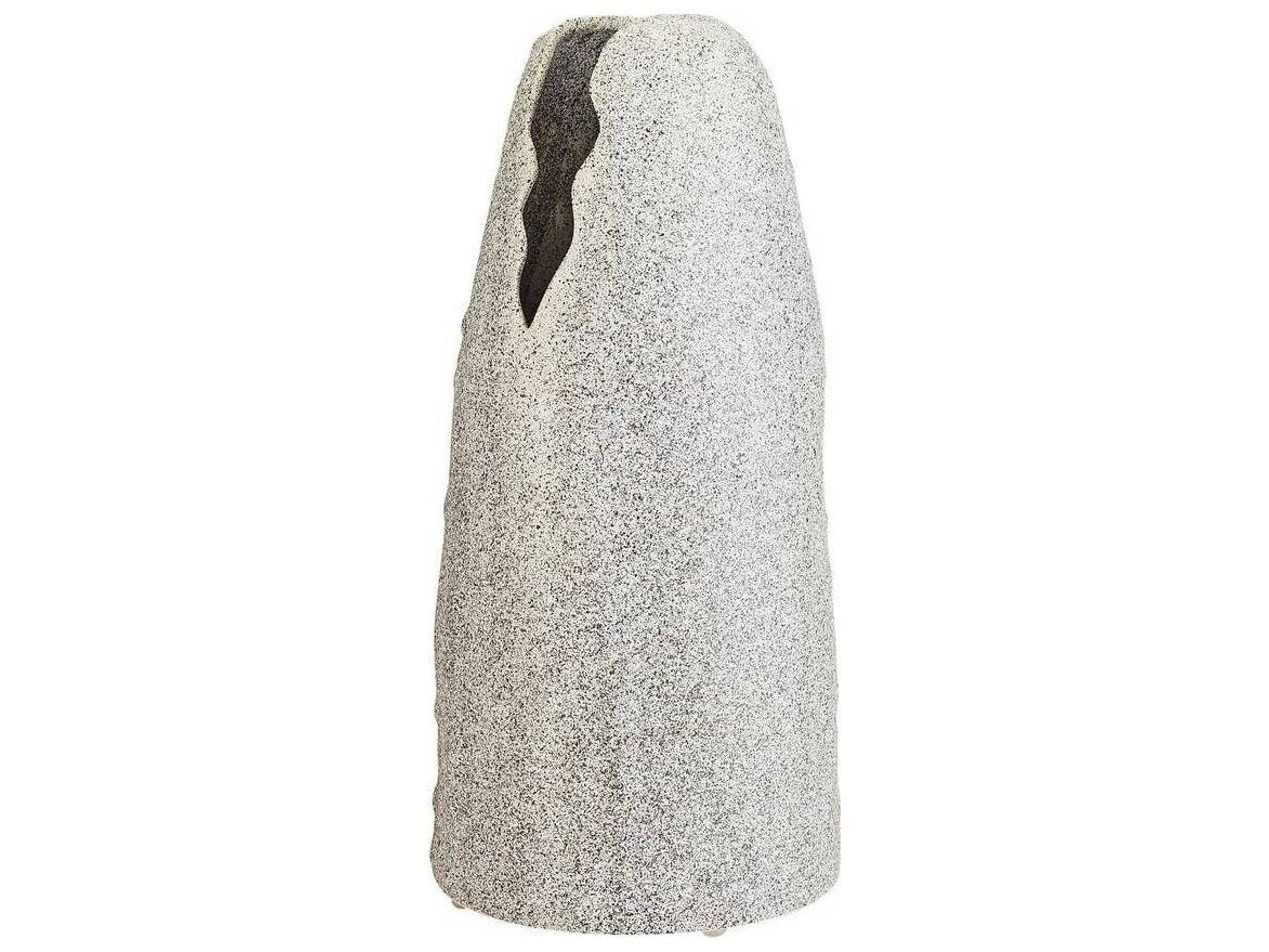 Arteriors Home White Crackle Charcoal Wash Vase