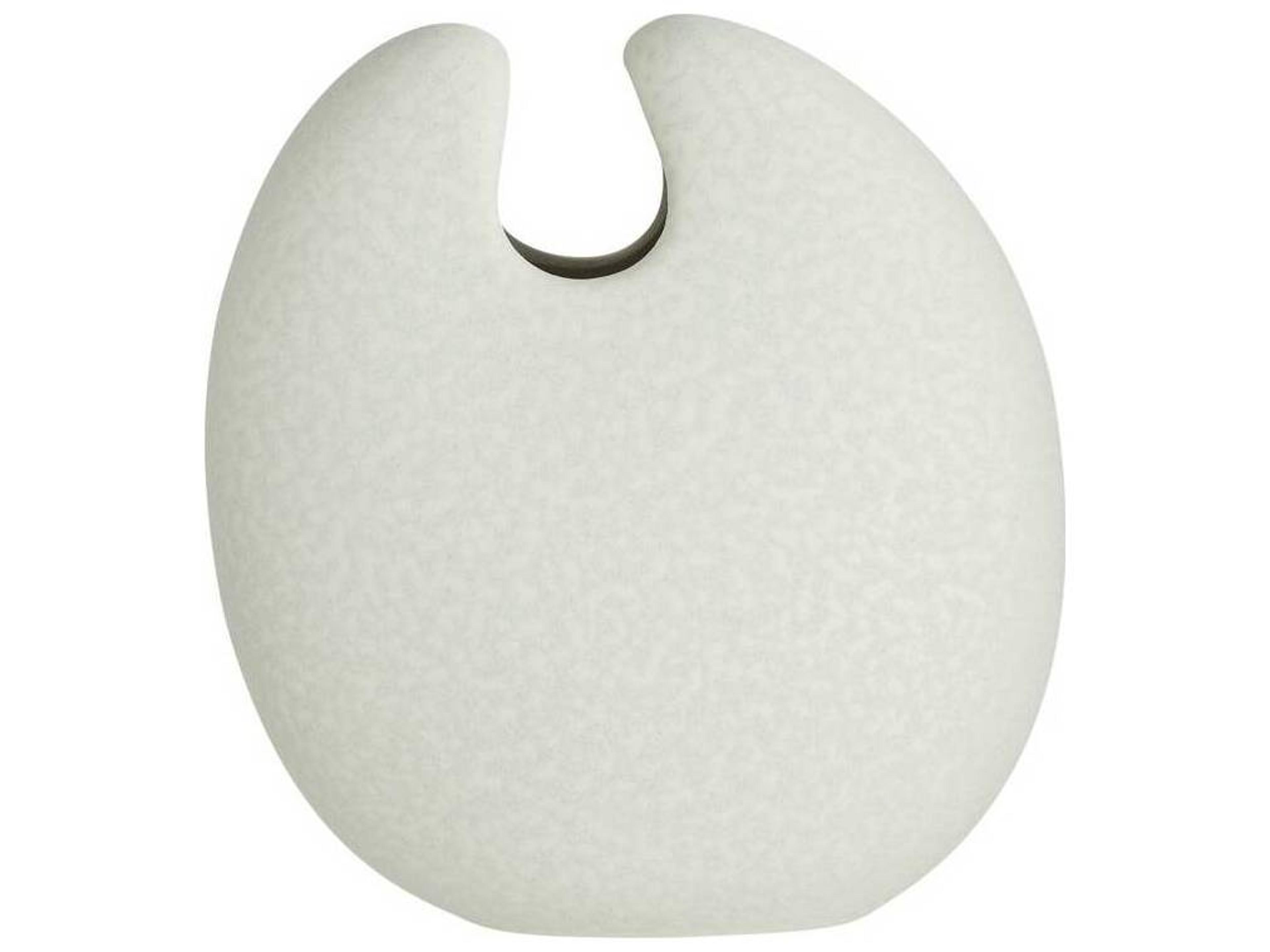 Genovia Vase White Mint Reactive Porcelain