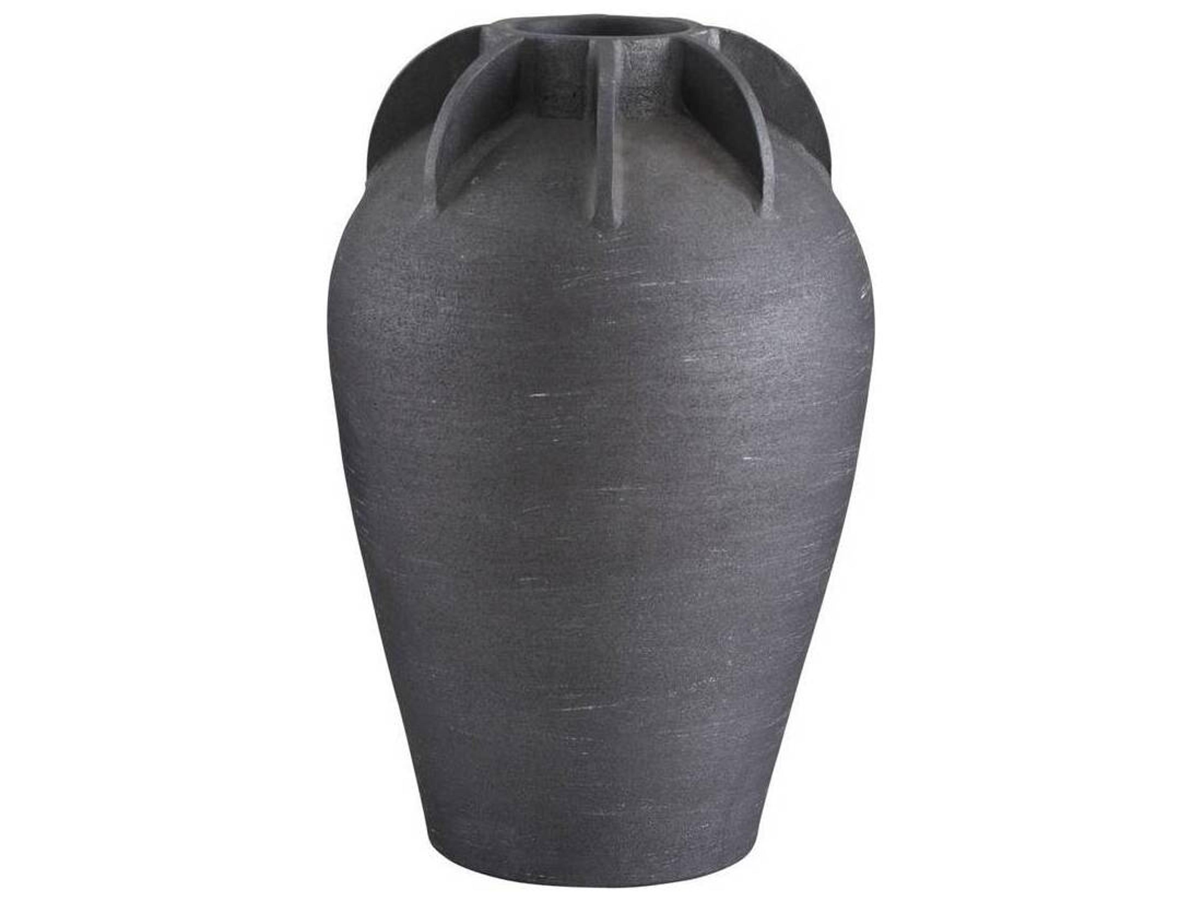 Arteriors Home Matte Charcoal Vase