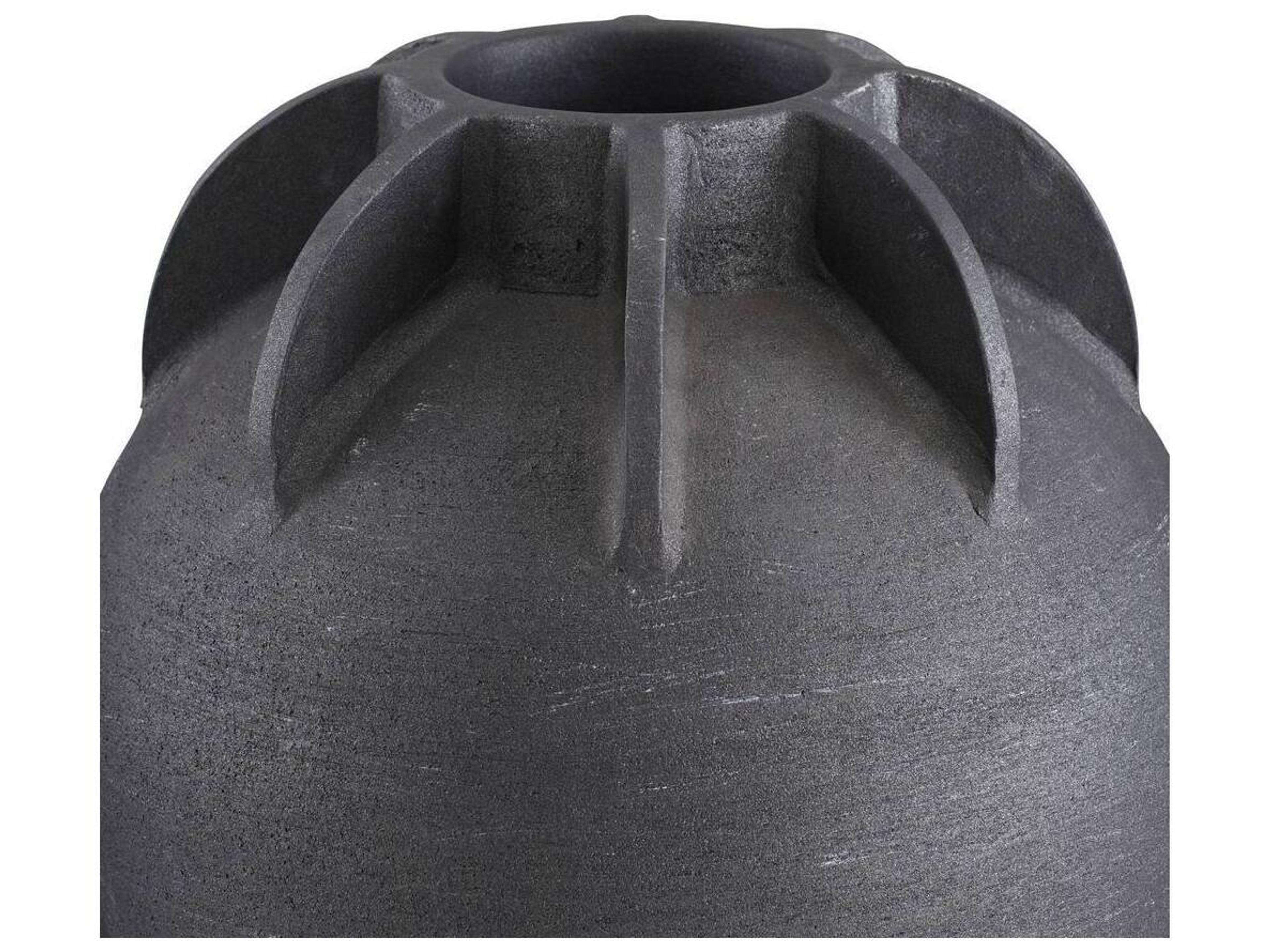 Arteriors Home Matte Charcoal Vase