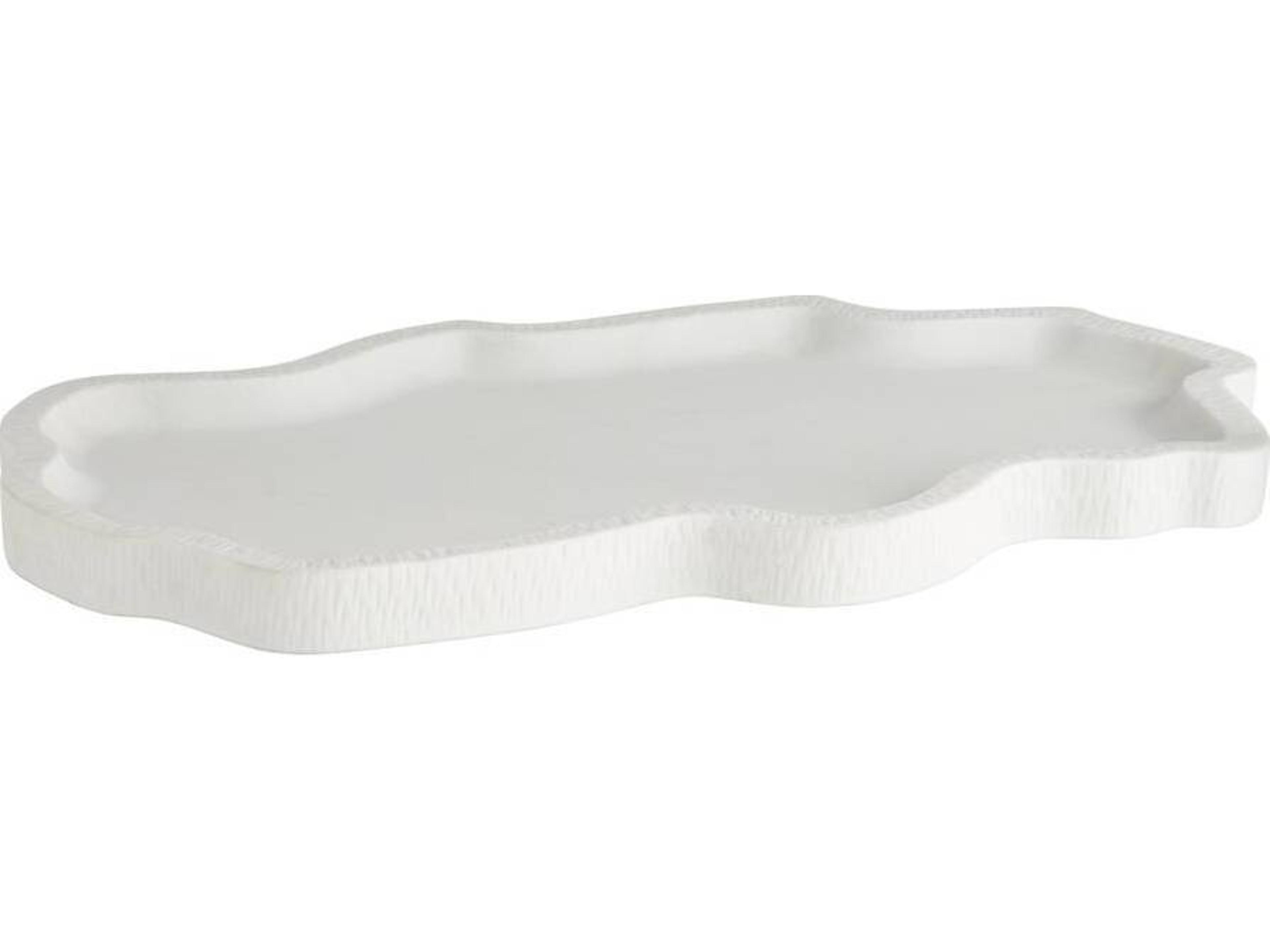 Fallon Decorative Tray in Ivory Riverstone