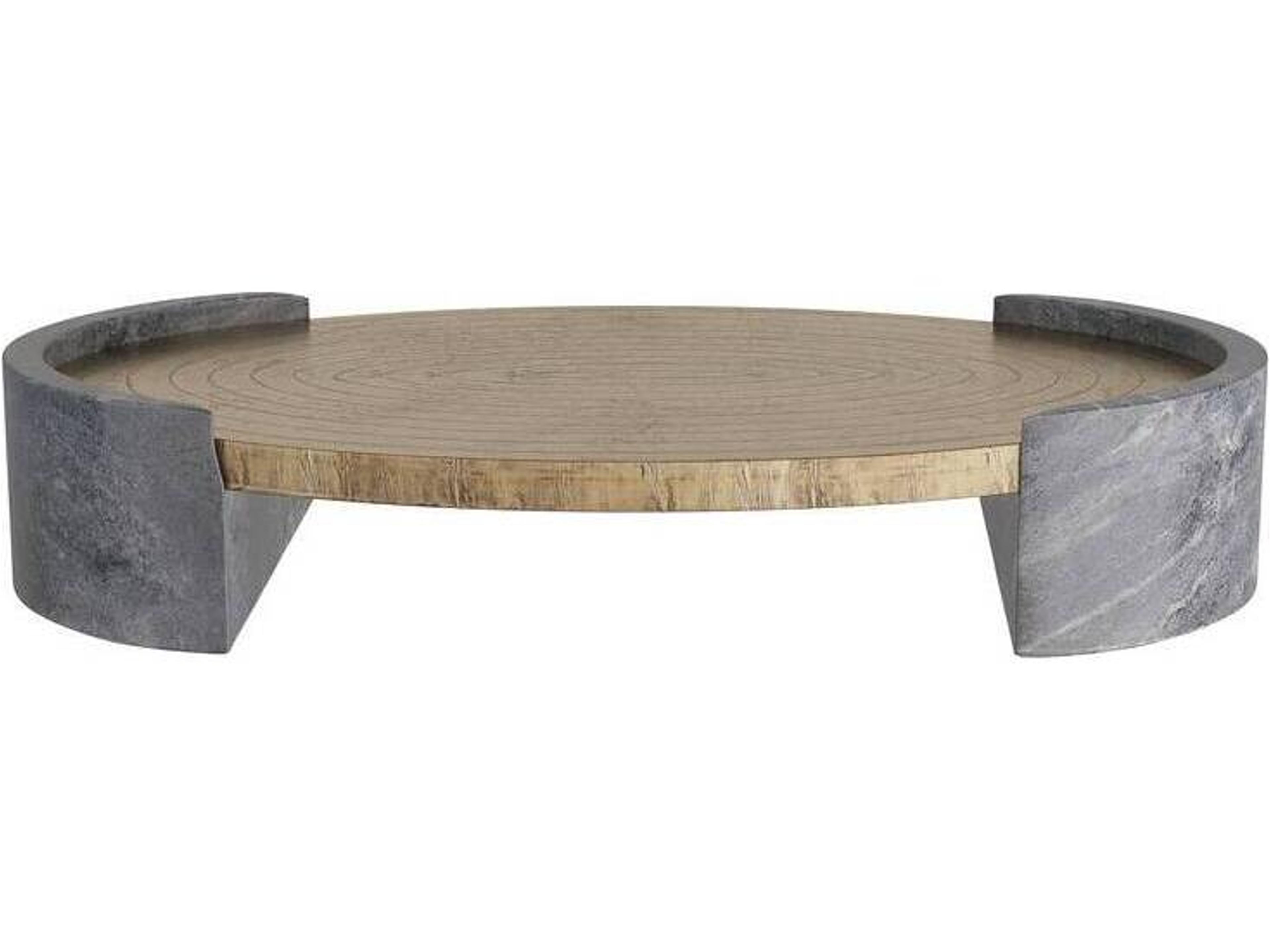 Arteriors Home Gray Antique Brass Serving Tray