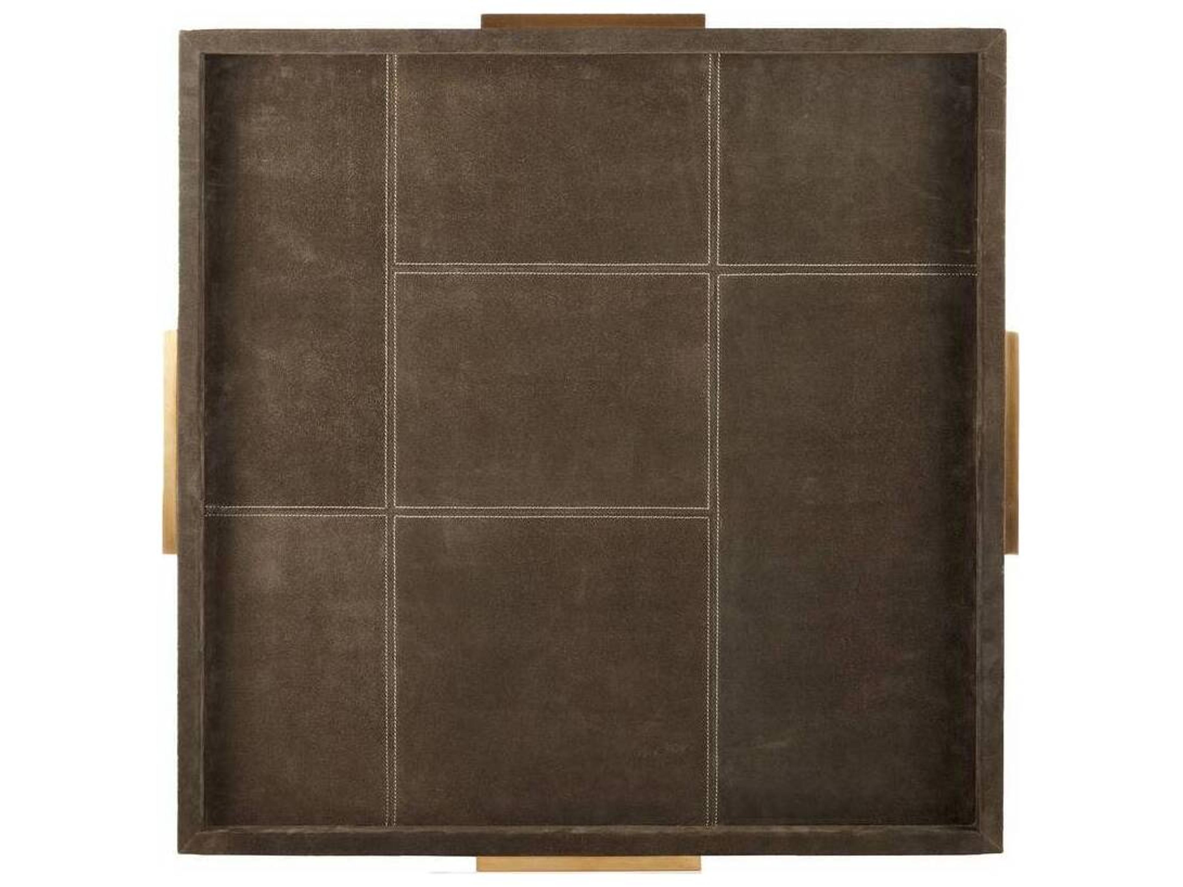 Arteriors Home Moss Gray Antique Brass Serving Tray