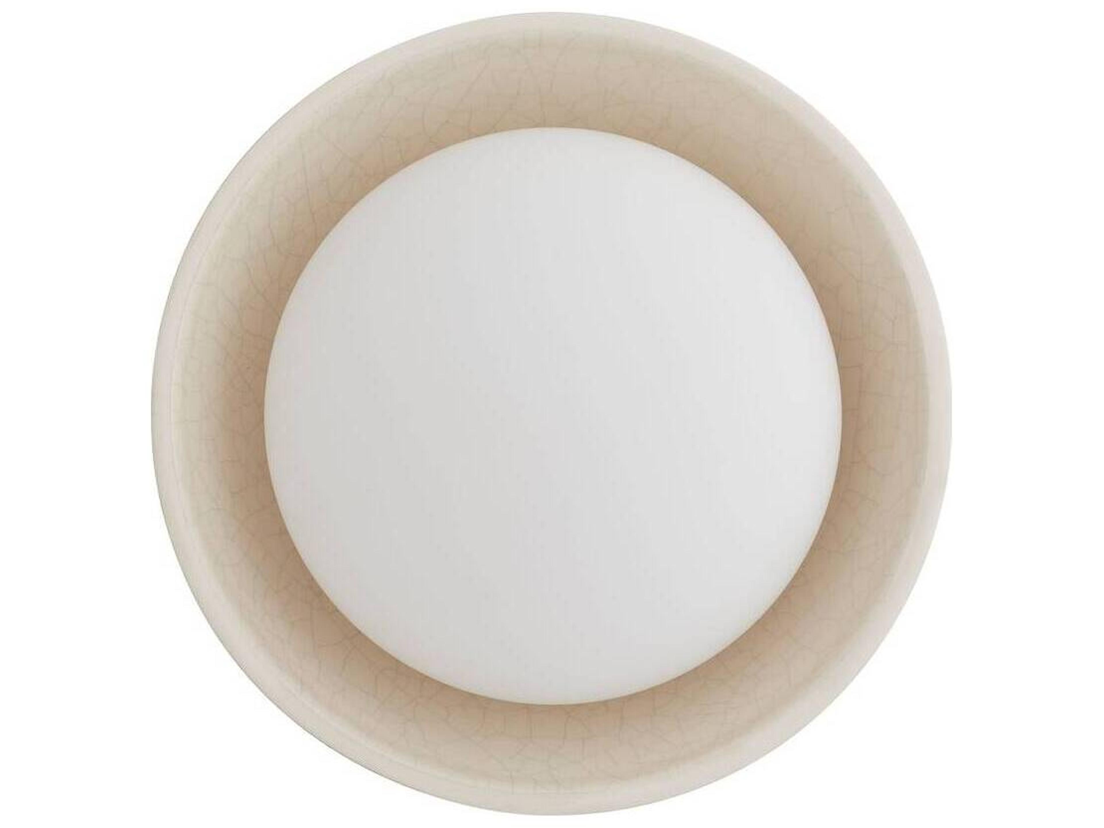 Arteriors Home Glaze 1-Light Blackened Steel Off White Wall Sconce