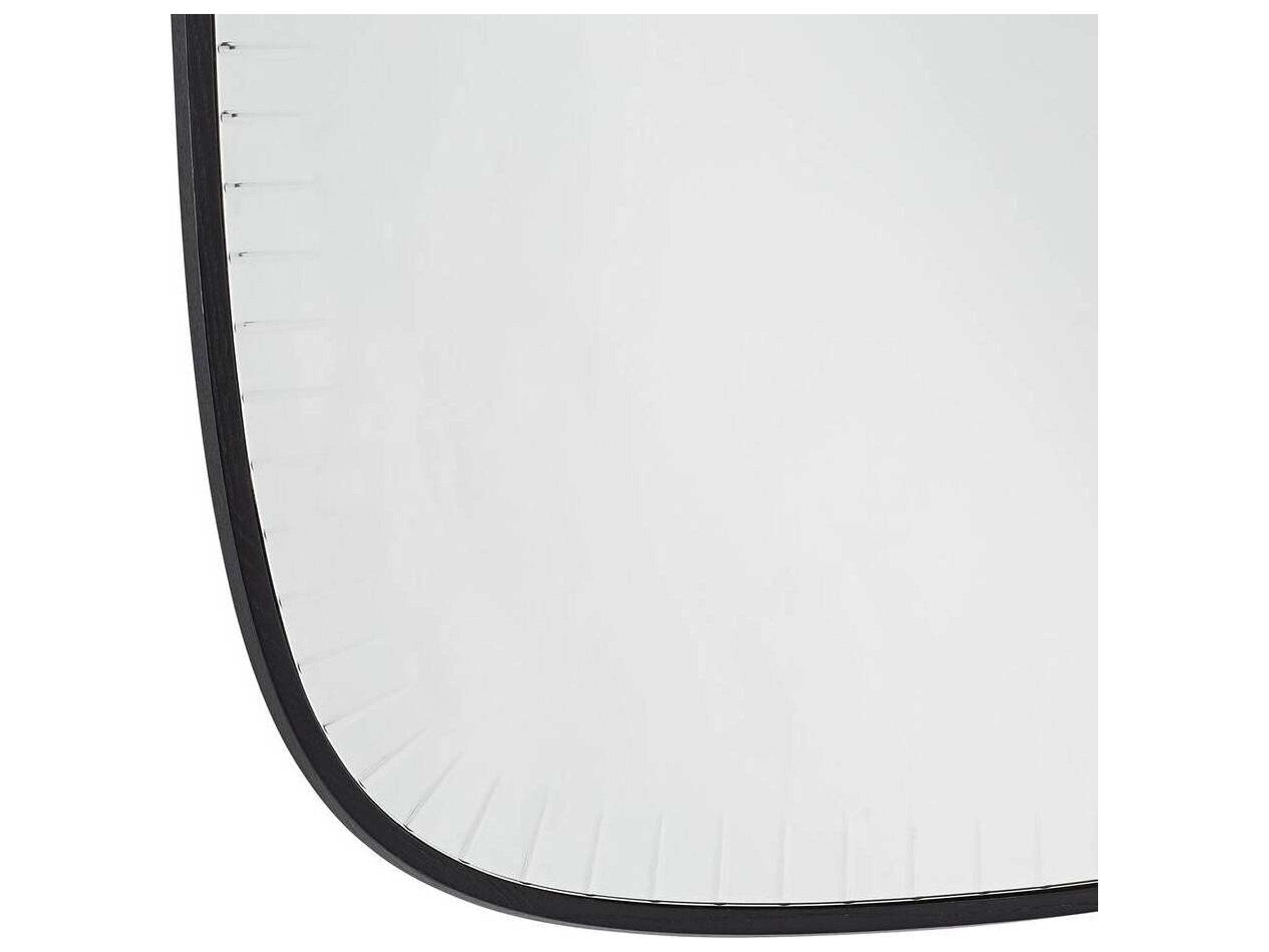 Arteriors Home Cut Black Rectangular Wall Mirror
