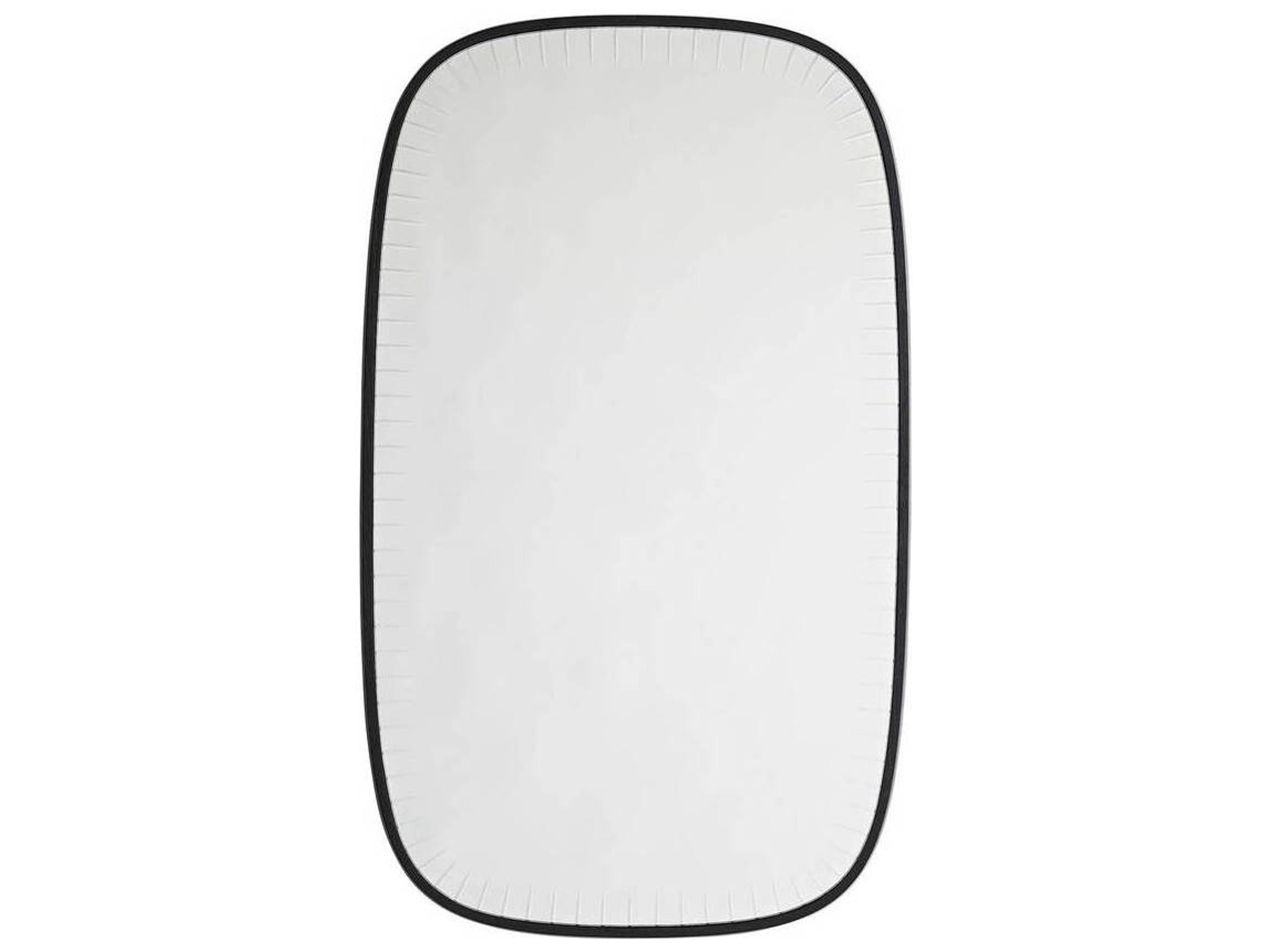 Arteriors Home Cut Black Rectangular Wall Mirror