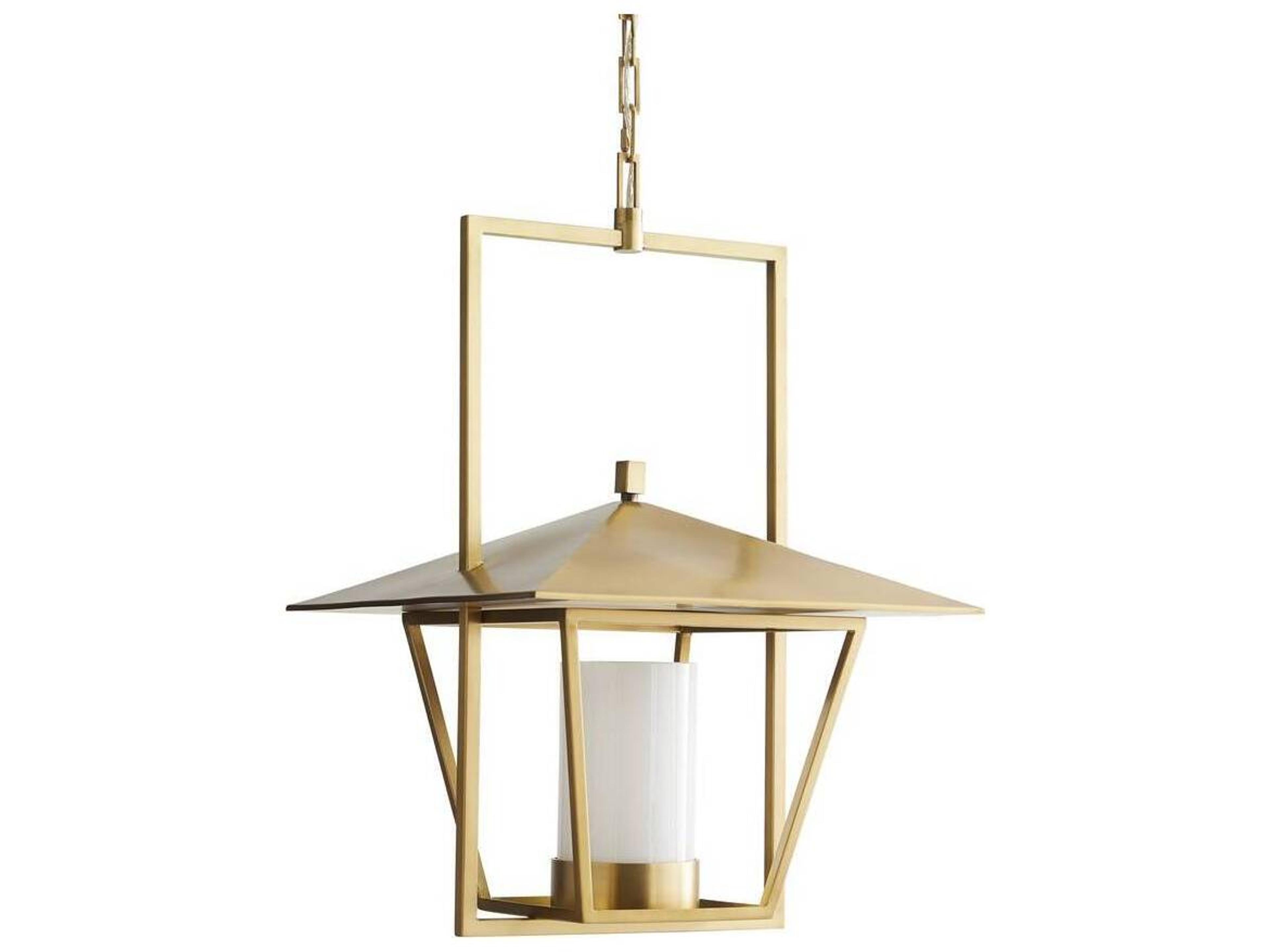 Arteriors Home 1-Light Antique Brass Lantern Pendant