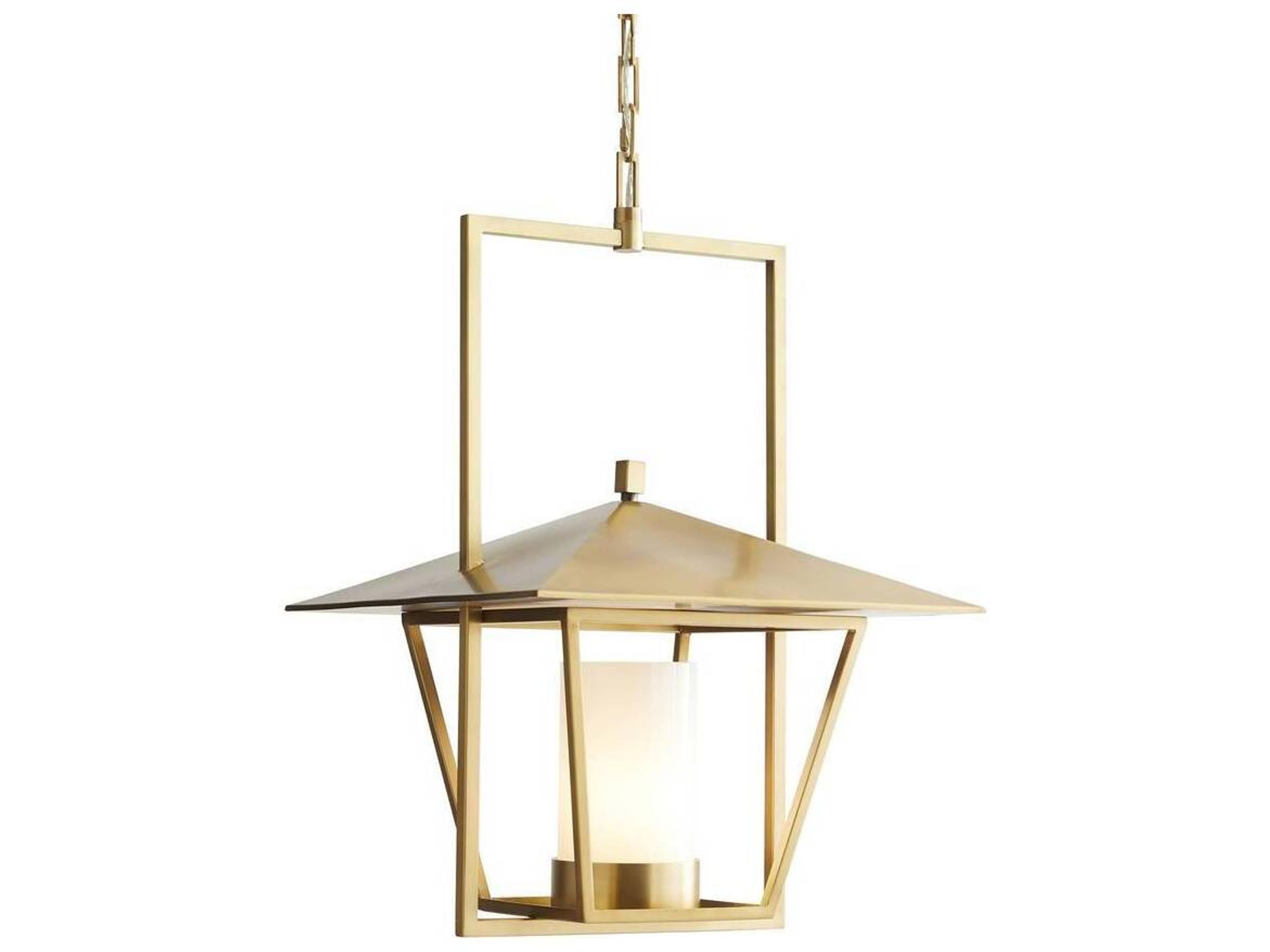 Arteriors Home 1-Light Antique Brass Lantern Pendant