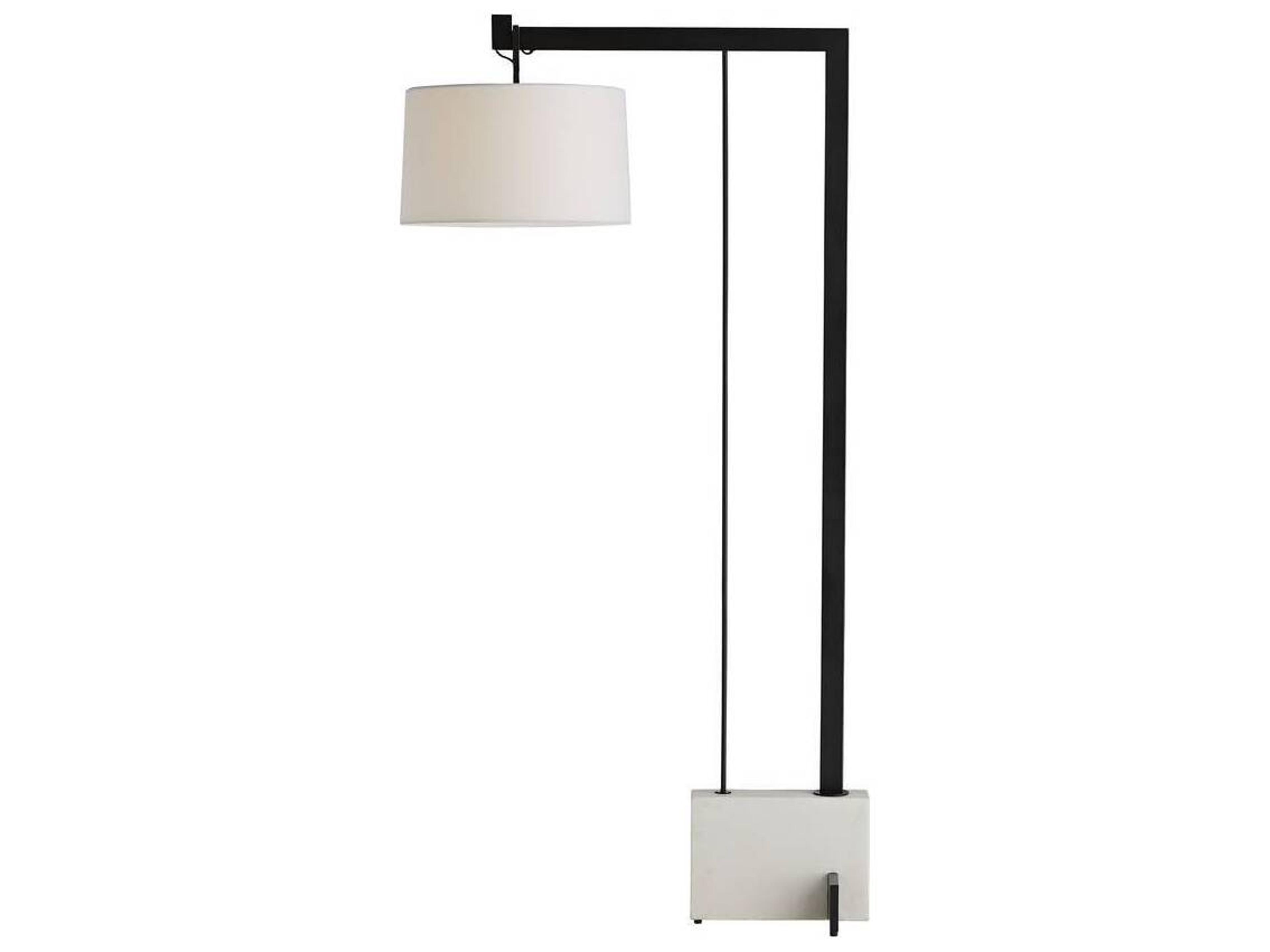 Arteriors Home Piloti Faux Marble Bronze Floor Lamp