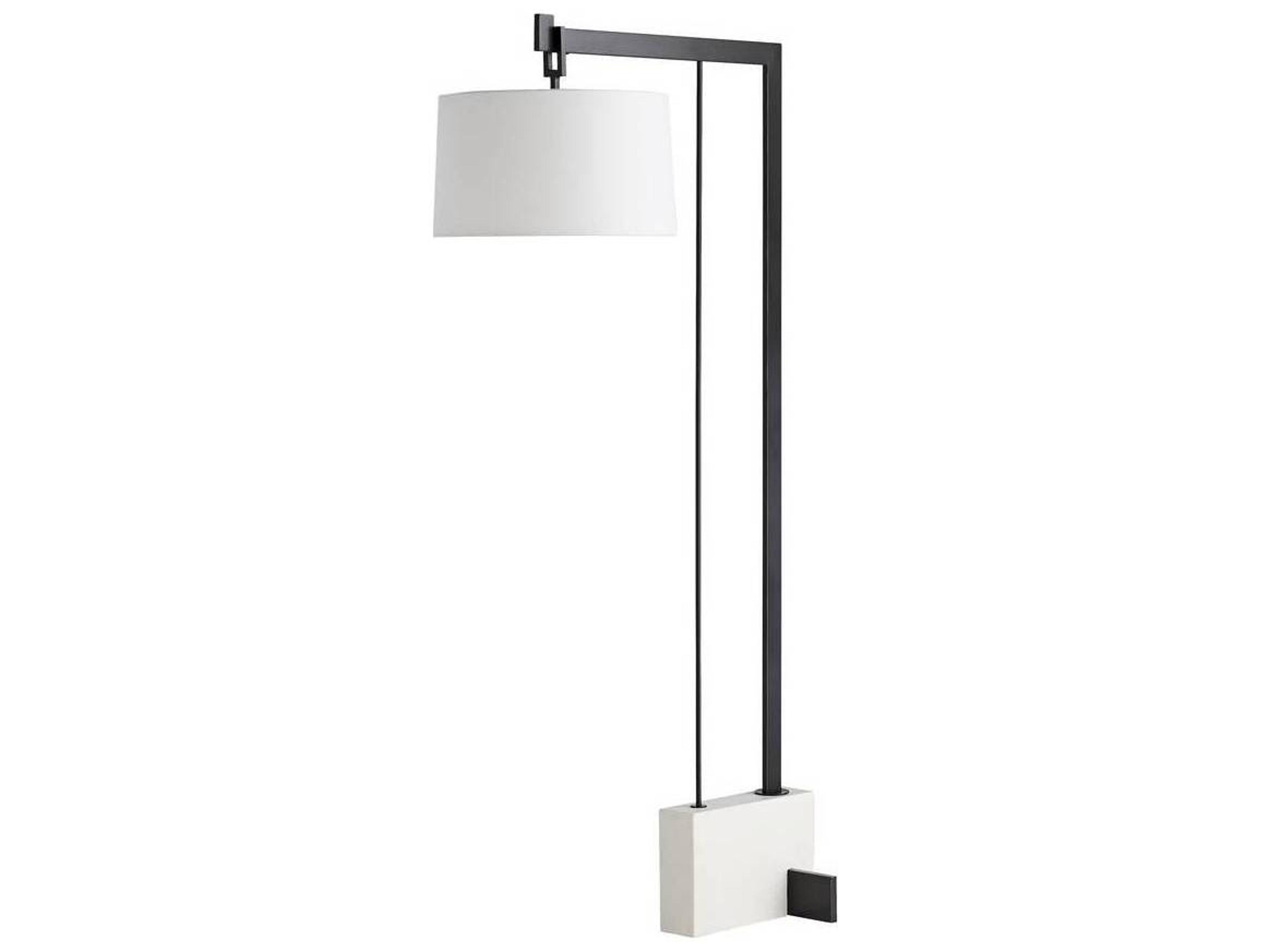 Arteriors Home Piloti Faux Marble Bronze Floor Lamp