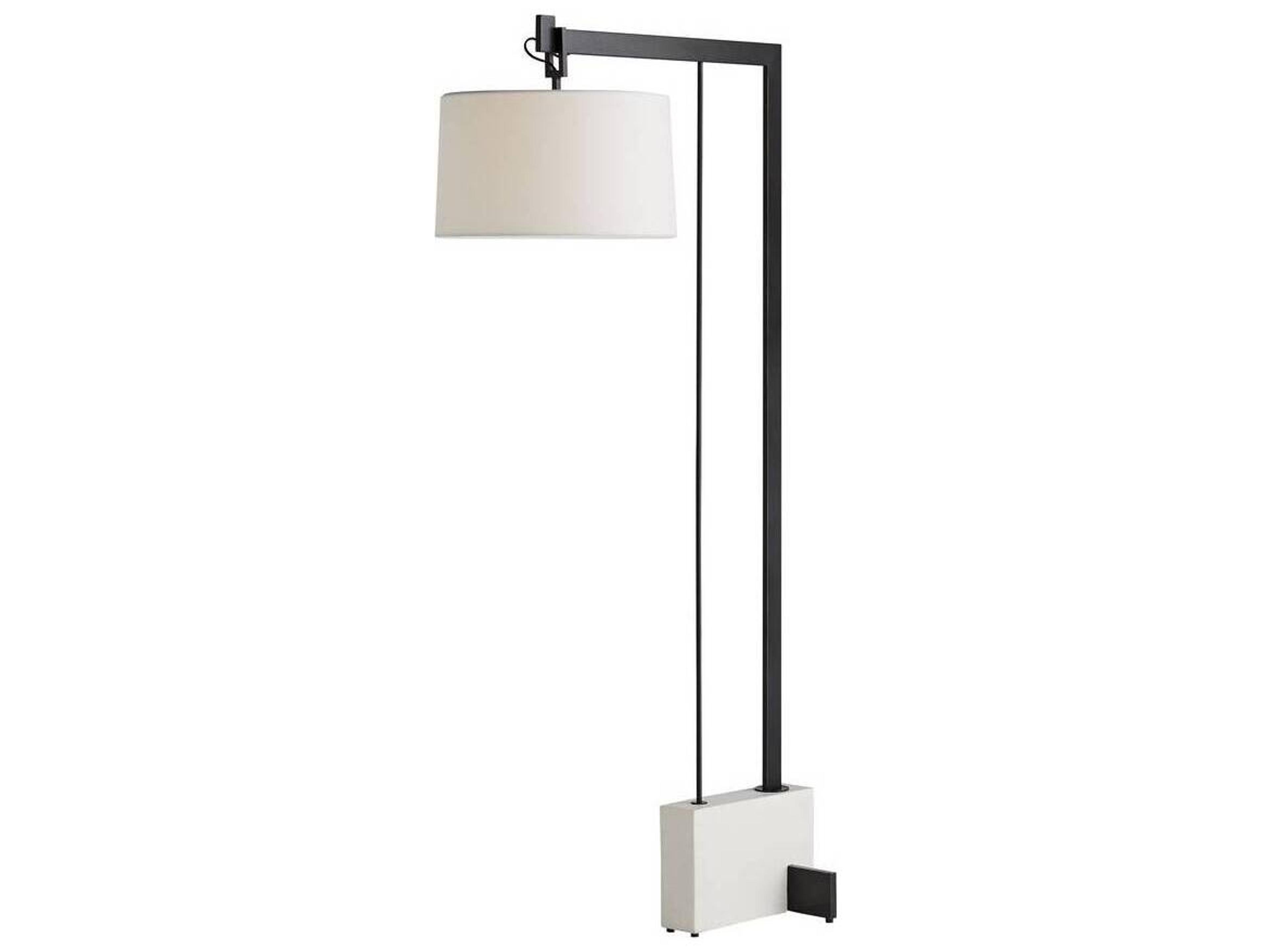 Arteriors Home Piloti Faux Marble Bronze Floor Lamp