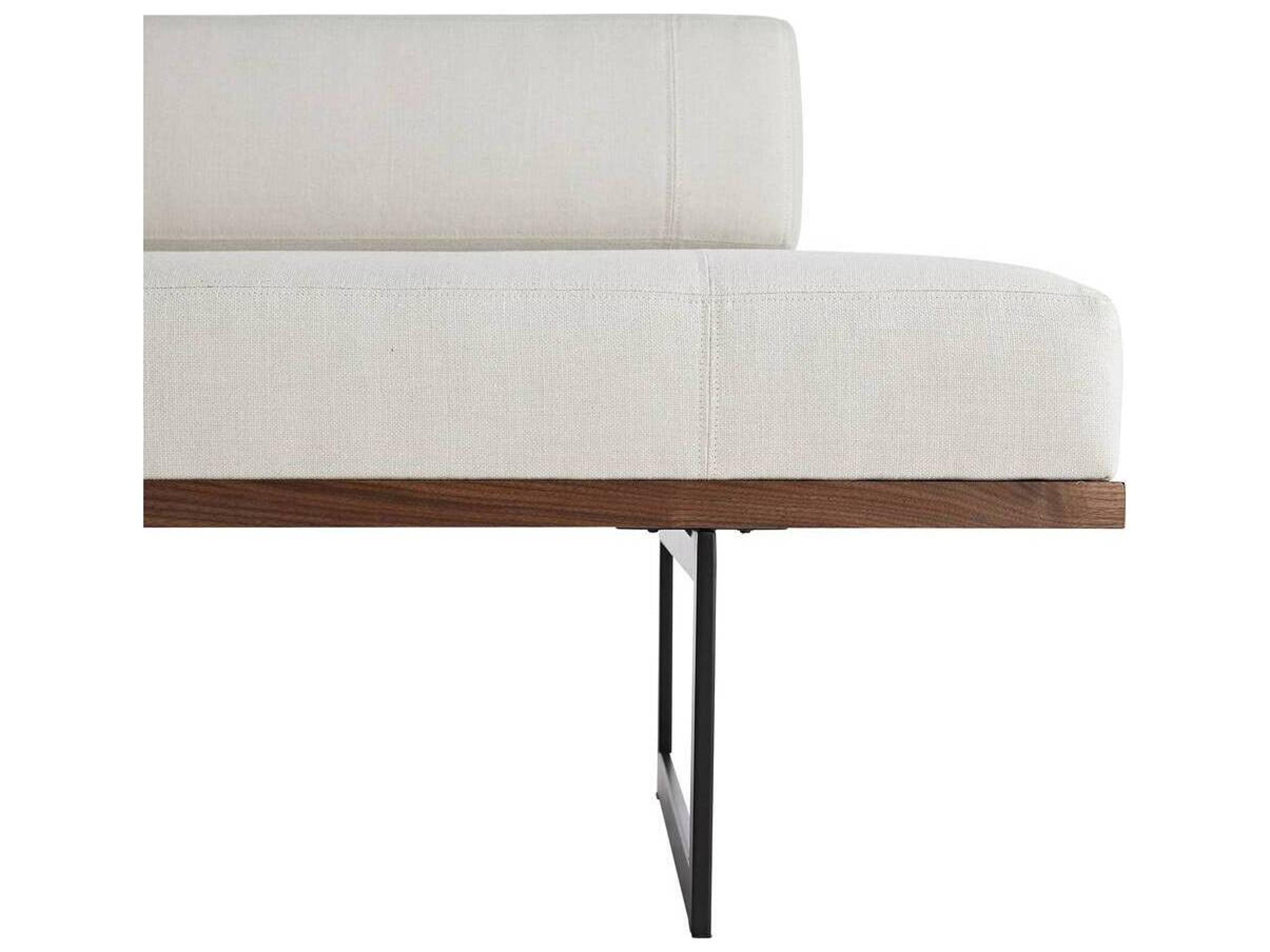 Arteriors Home Tuck Bone Jacobean White Upholstered Accent Bench