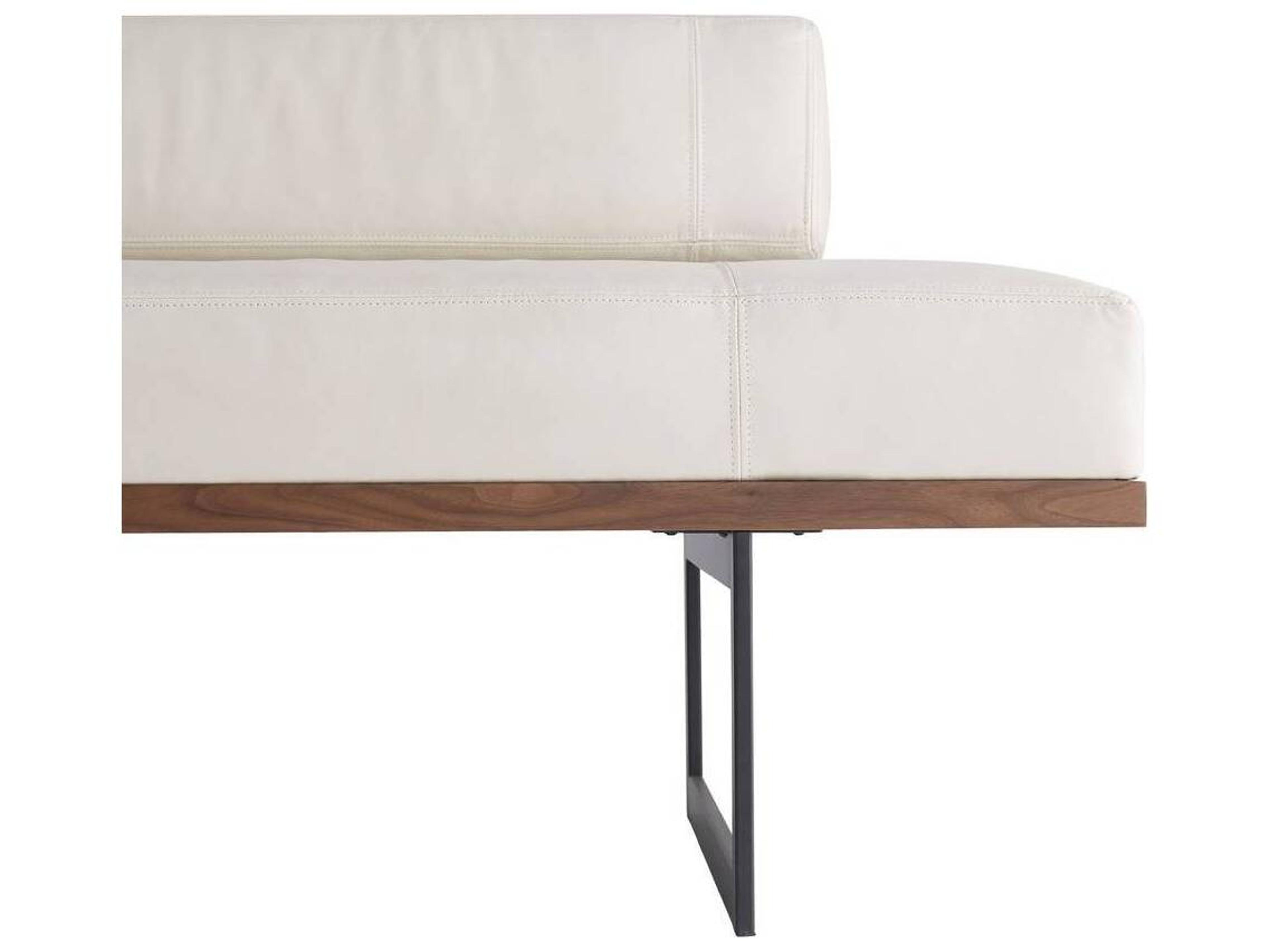 Arteriors Home Tuck Ivory Jacobean White Leather Accent Bench