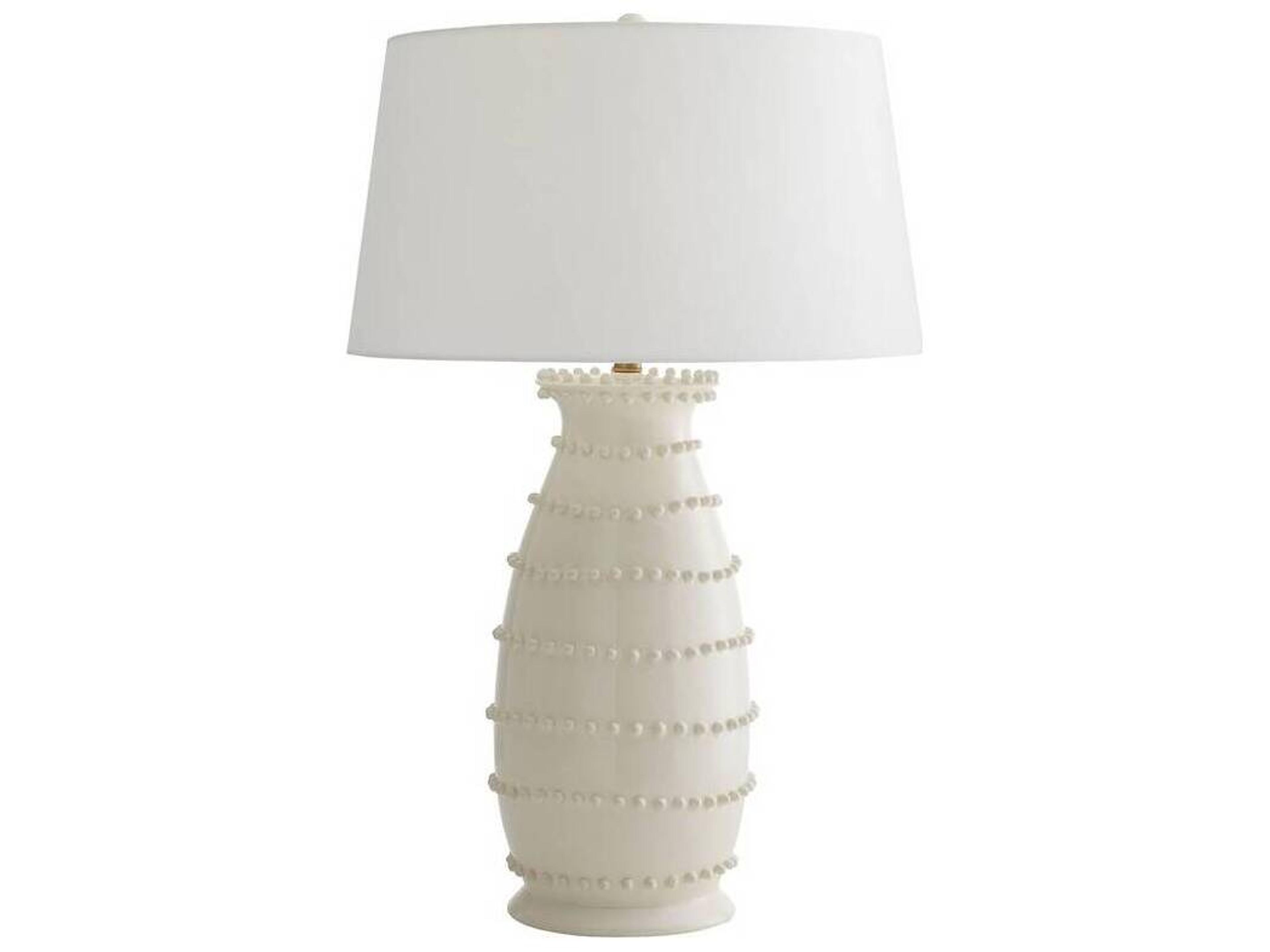 Arteriors Home Spitzy Ivory Off White Buffet Lamp