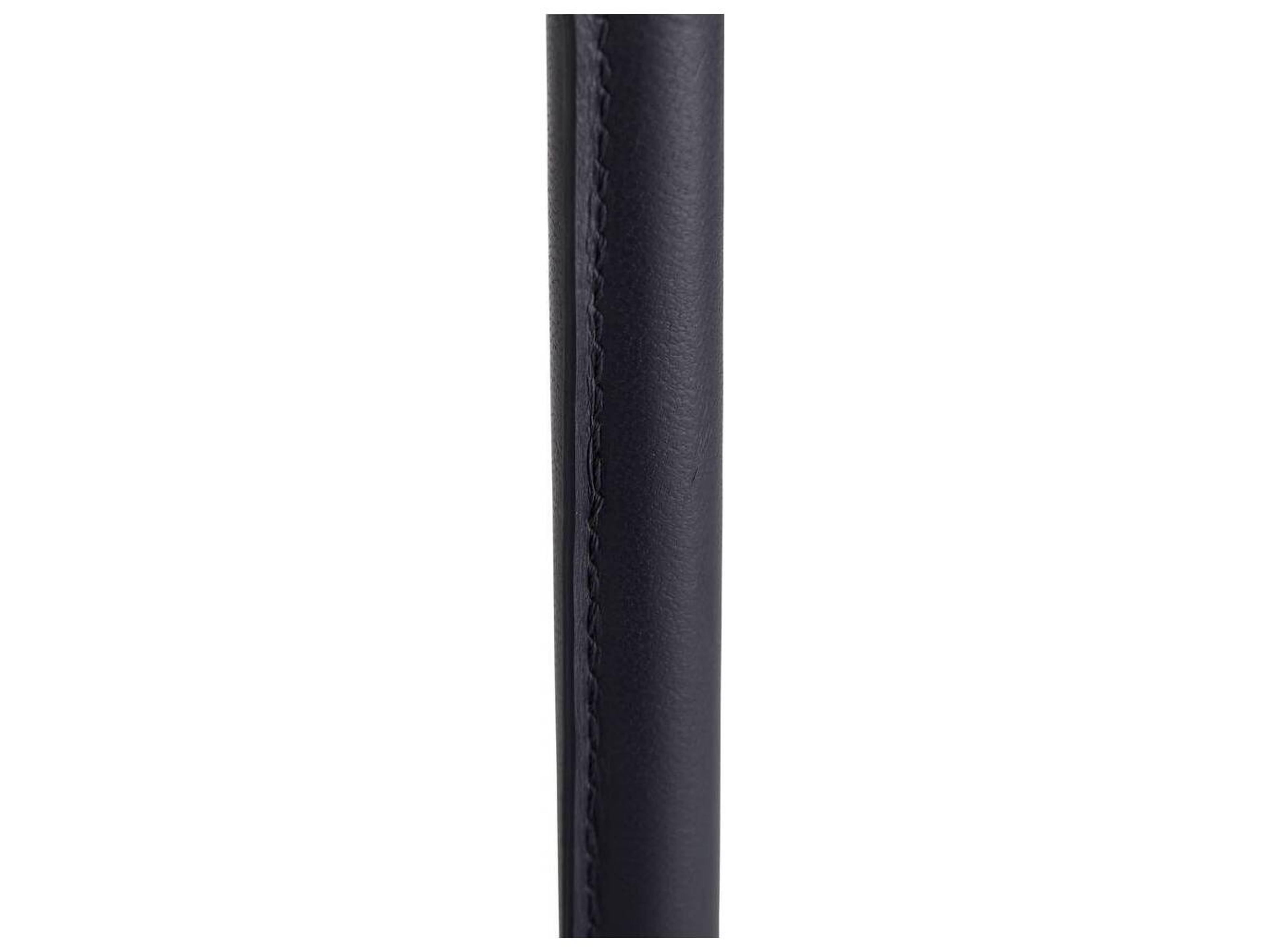 Arteriors Home Addison Round Metal Indigo Leather End Table