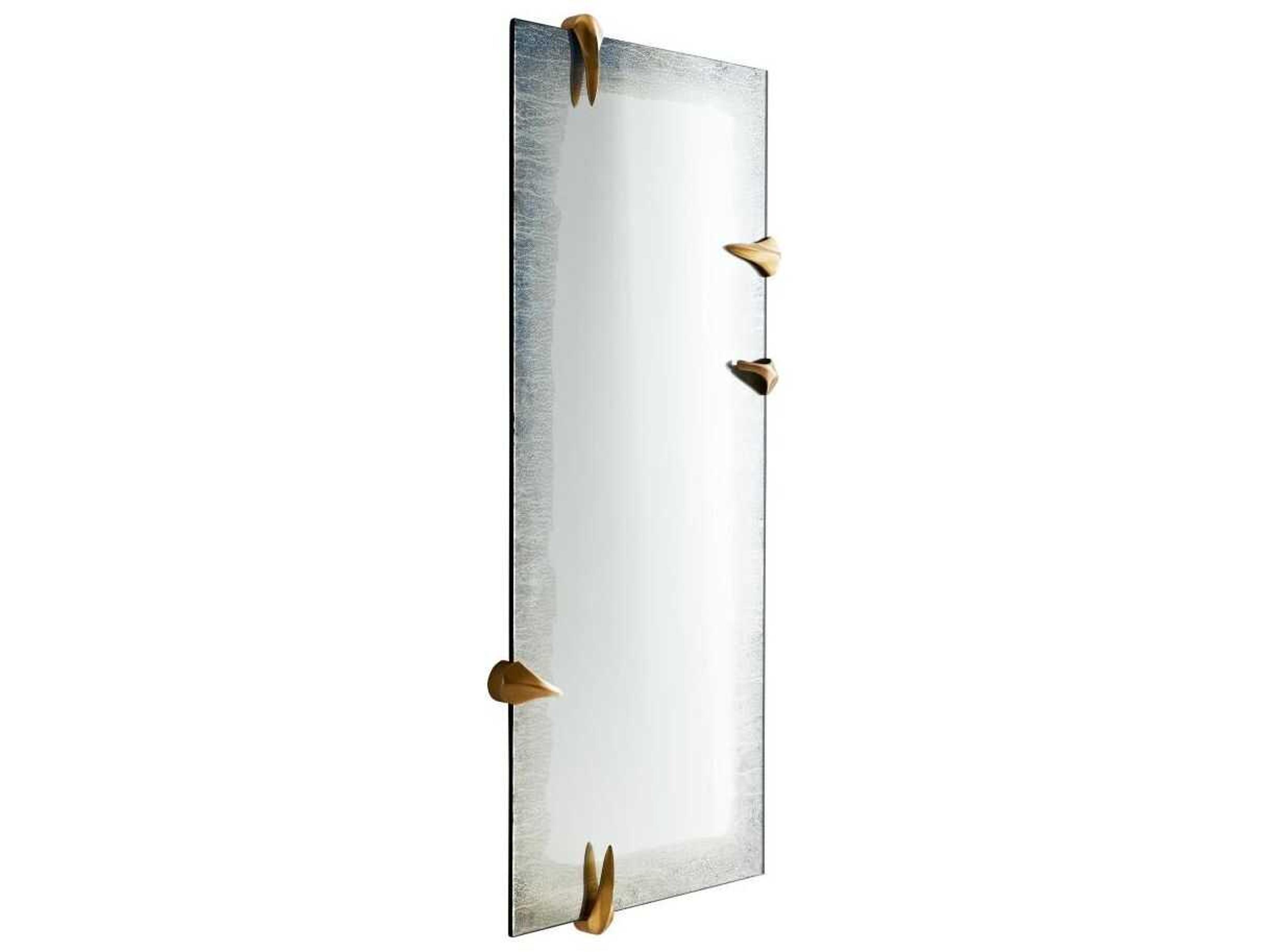 Arteriors Home Edged Antique Brass Rectangular Wall Mirror