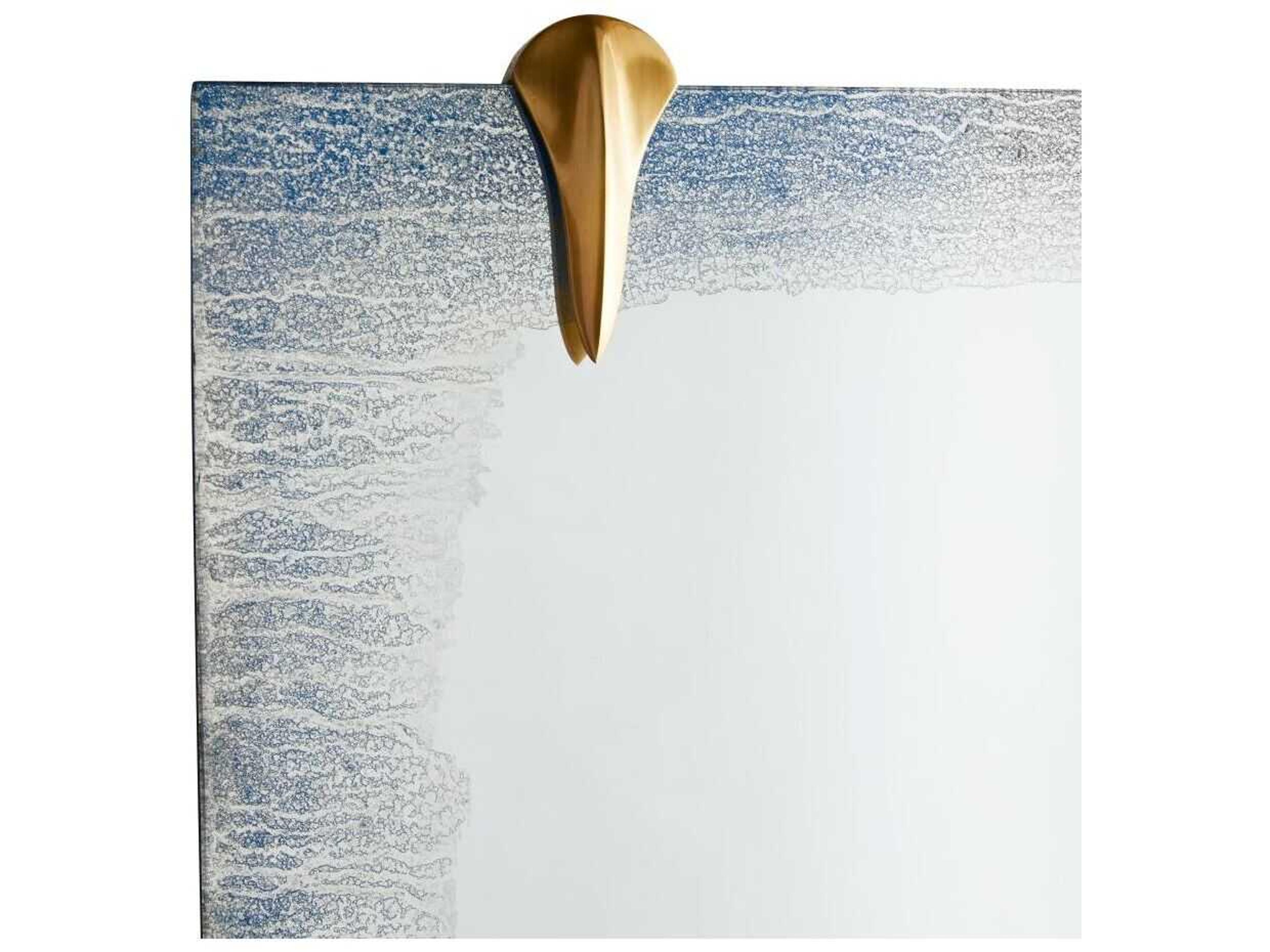 Arteriors Home Edged Antique Brass Rectangular Wall Mirror