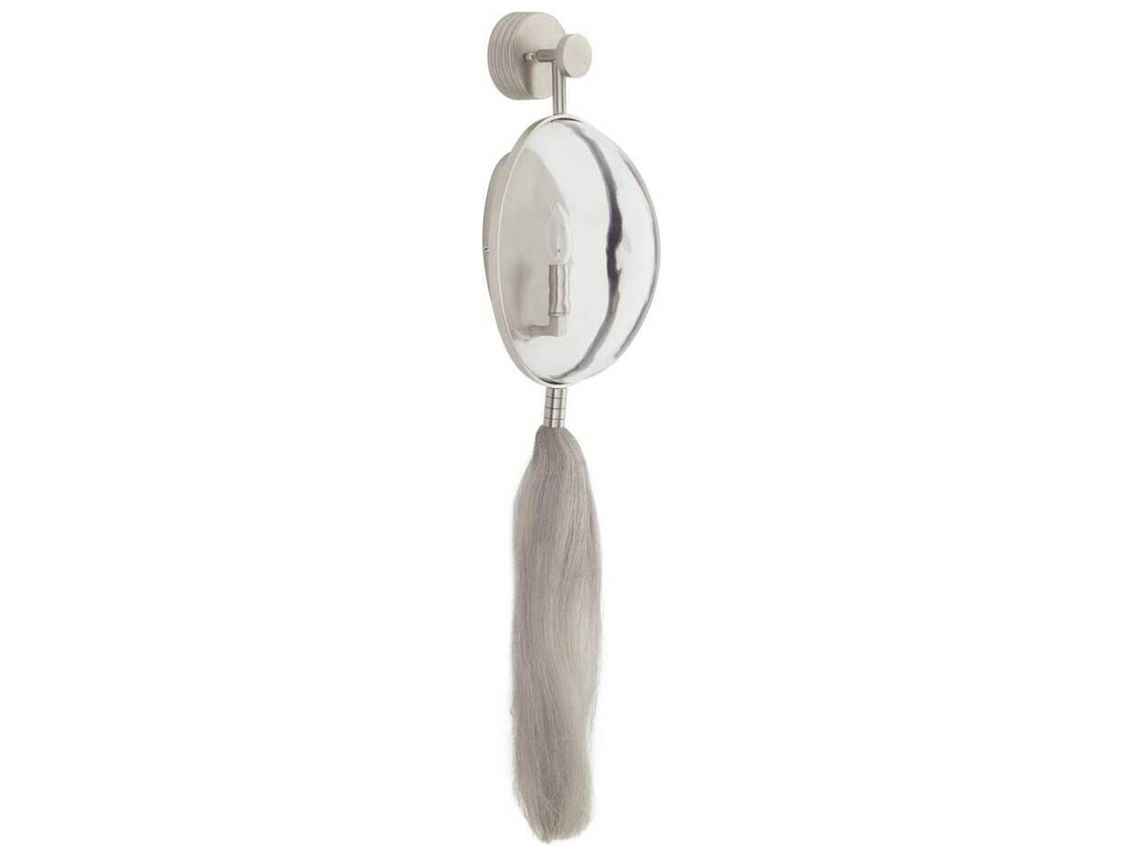 Arteriors Home Aramis 1-Light White Bronze Clear Wall Sconce
