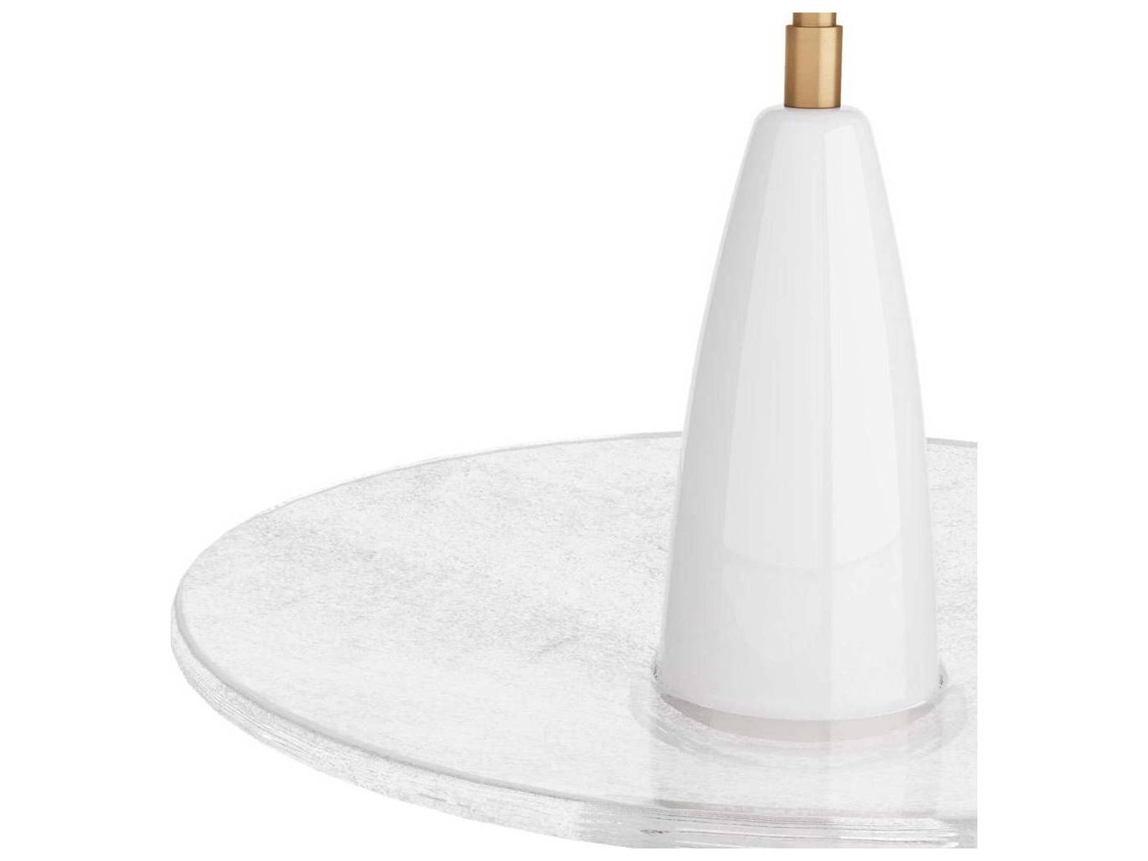 Arteriors Home 1-Light Clear Seedy Brass Round Pendant