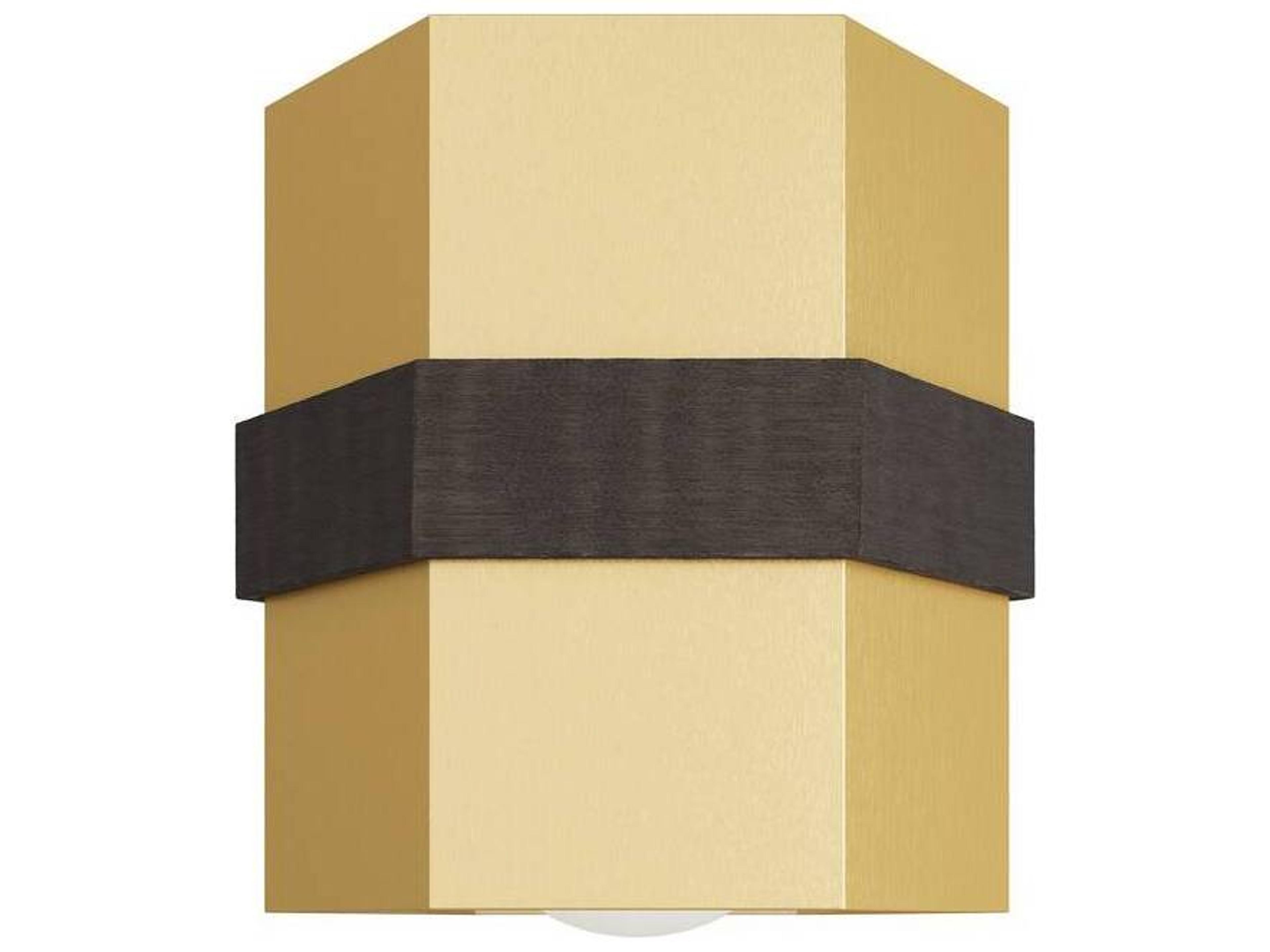 Arteriors Home 1-Light Antique Brass Geometric Flush Mount