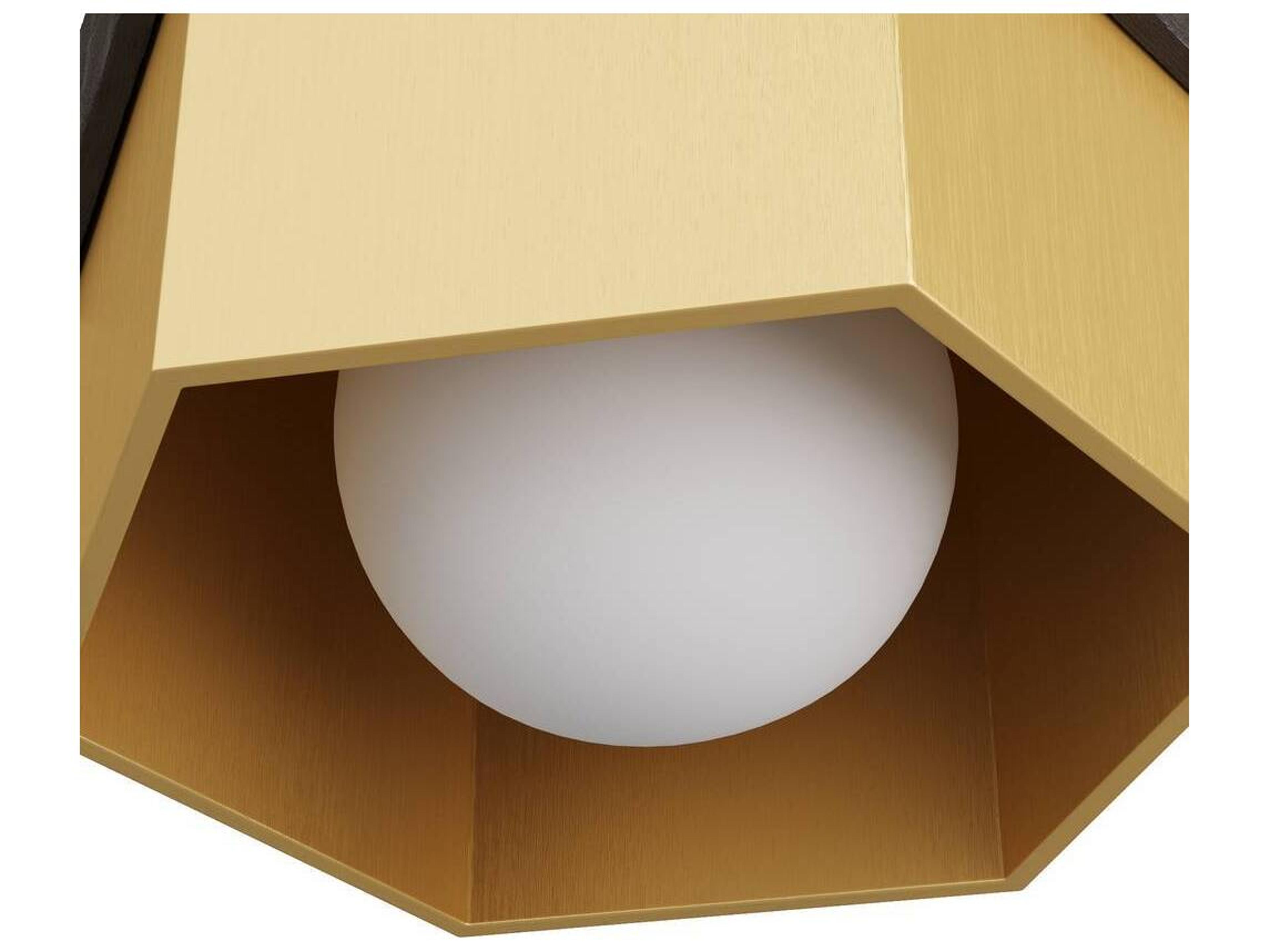 Arteriors Home 1-Light Antique Brass Geometric Flush Mount