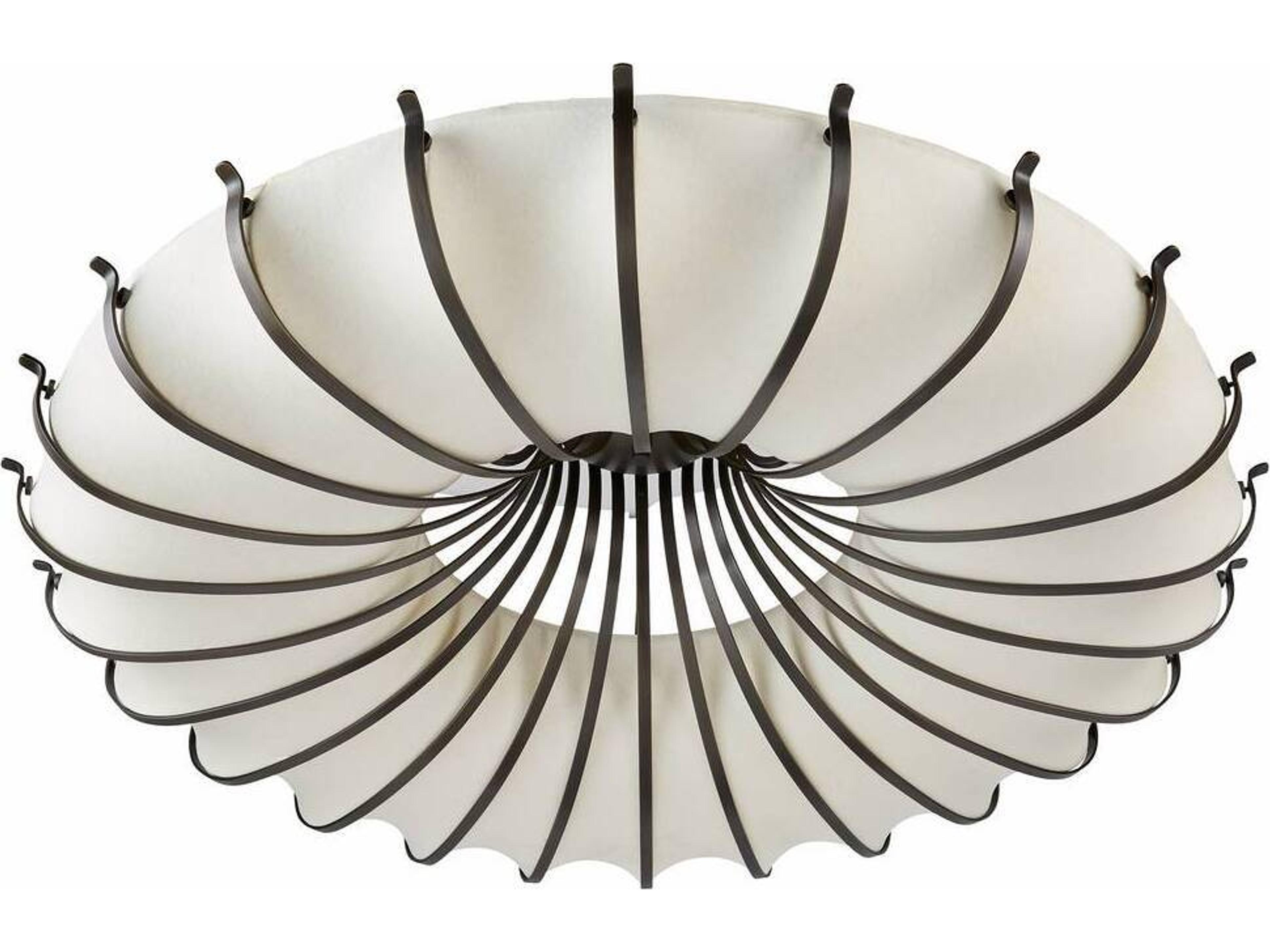 Arteriors Home Chambers 10-Light Ivory English Bronze Round Semi Flush Mount