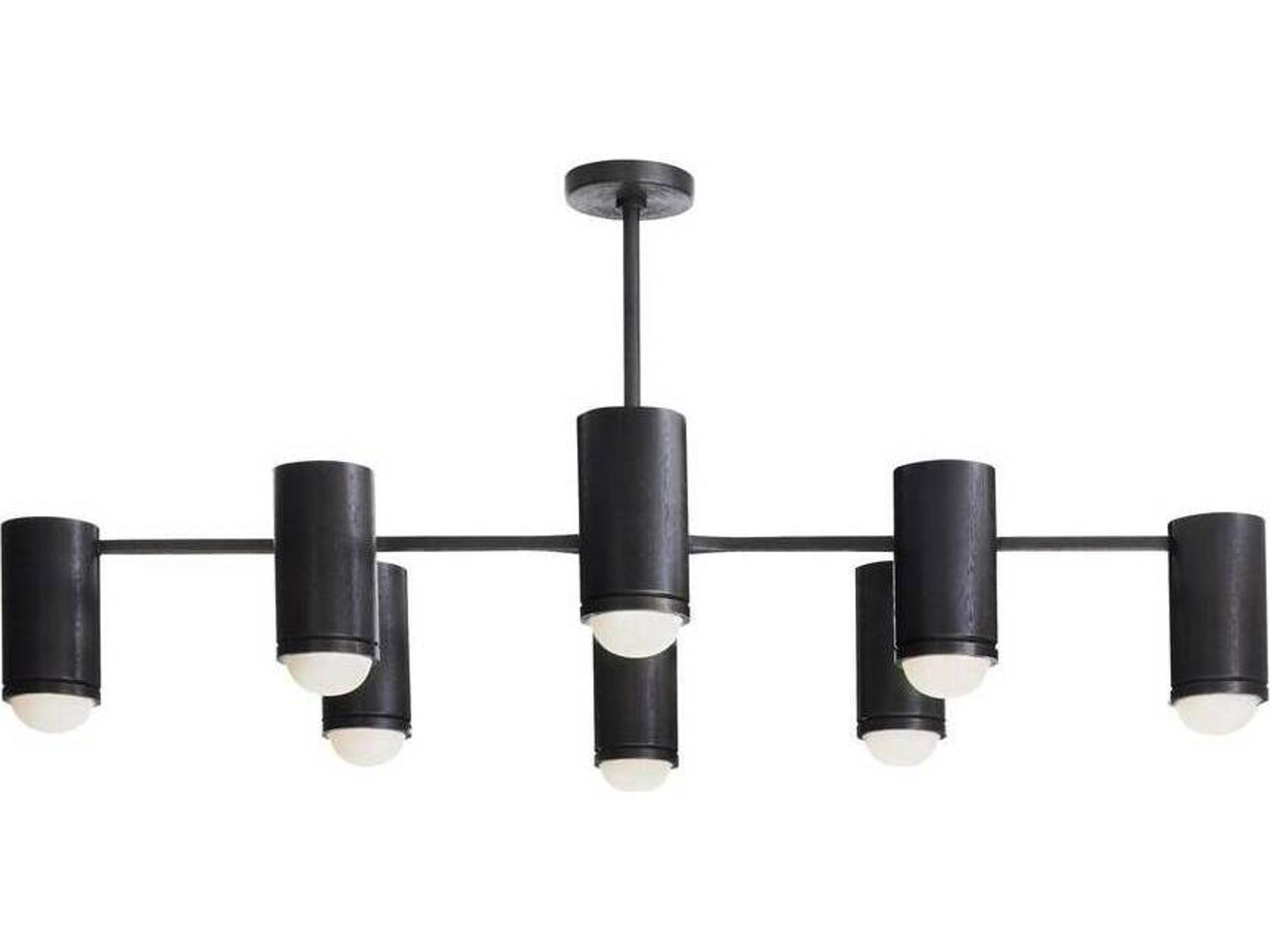 Arteriors Home Chattered English Bronze Cylinder Semi Flush Mount