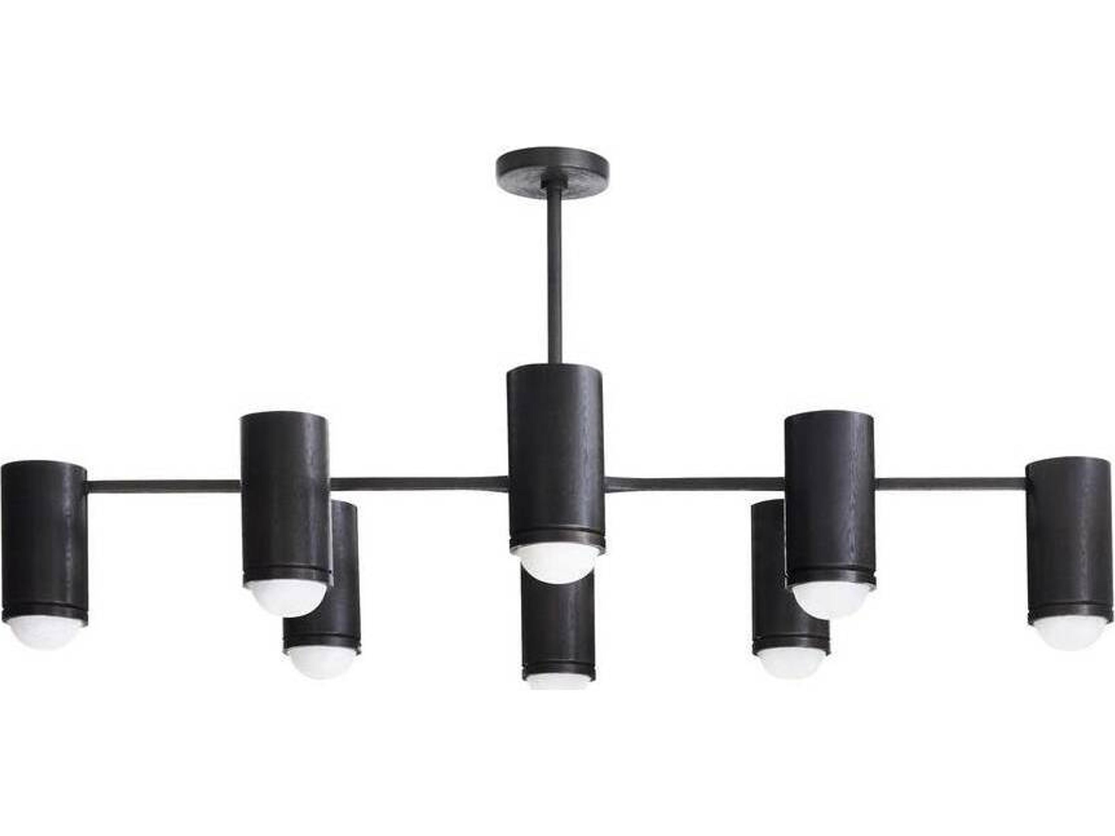 Arteriors Home Chattered English Bronze Cylinder Semi Flush Mount