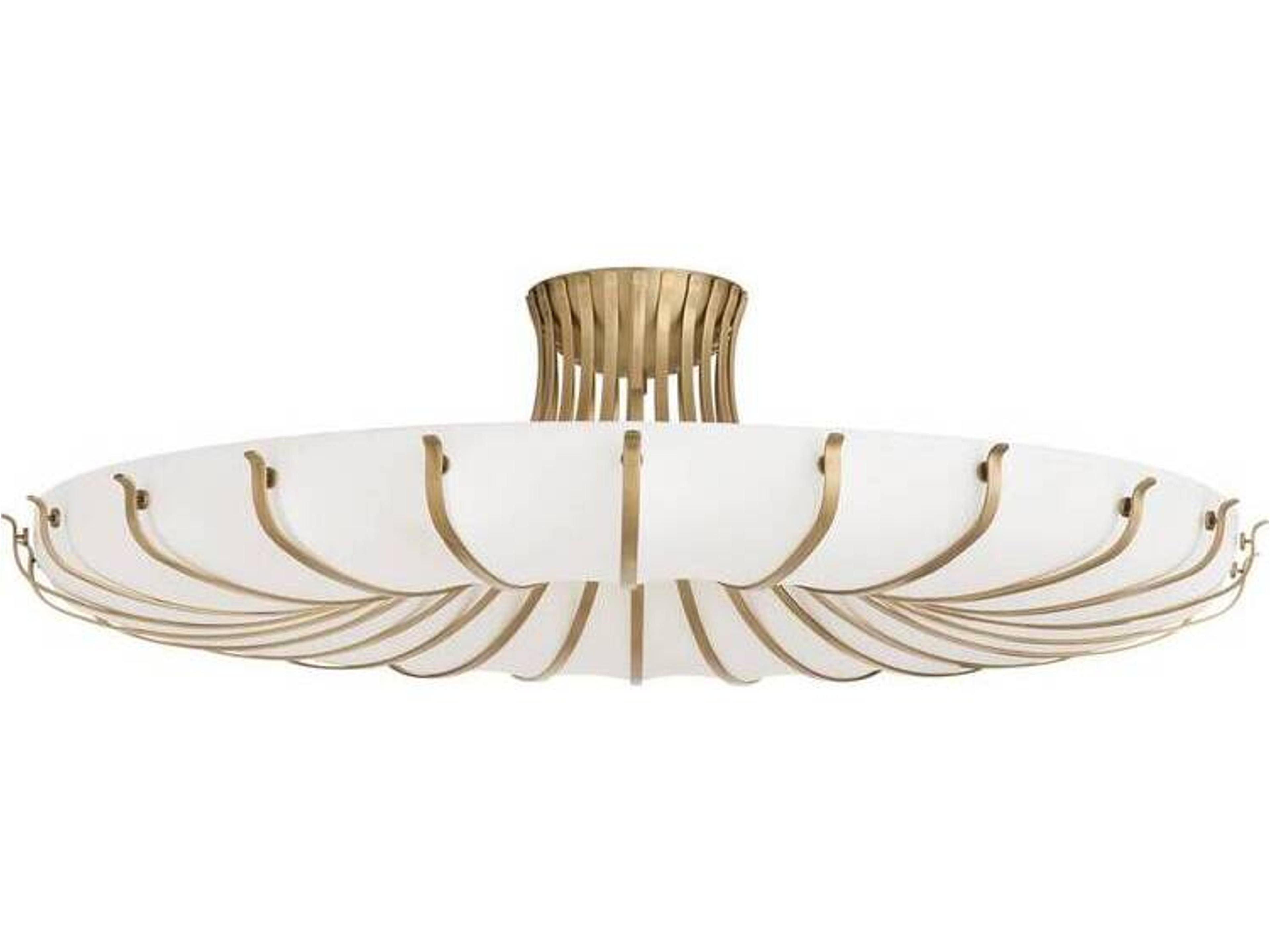 Arteriors Home Ivory White Round Flush Mount