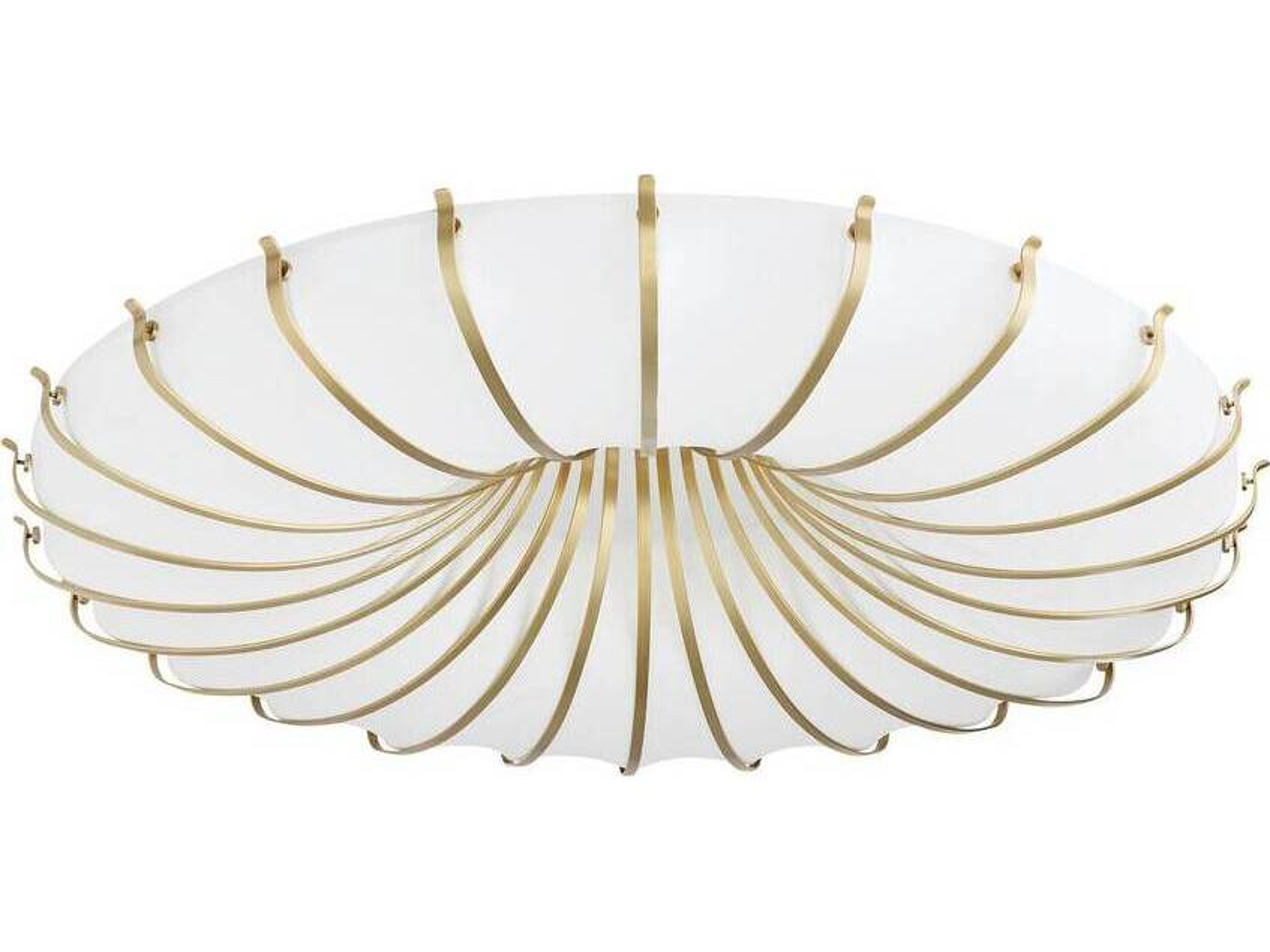 Arteriors Home Ivory White Round Flush Mount
