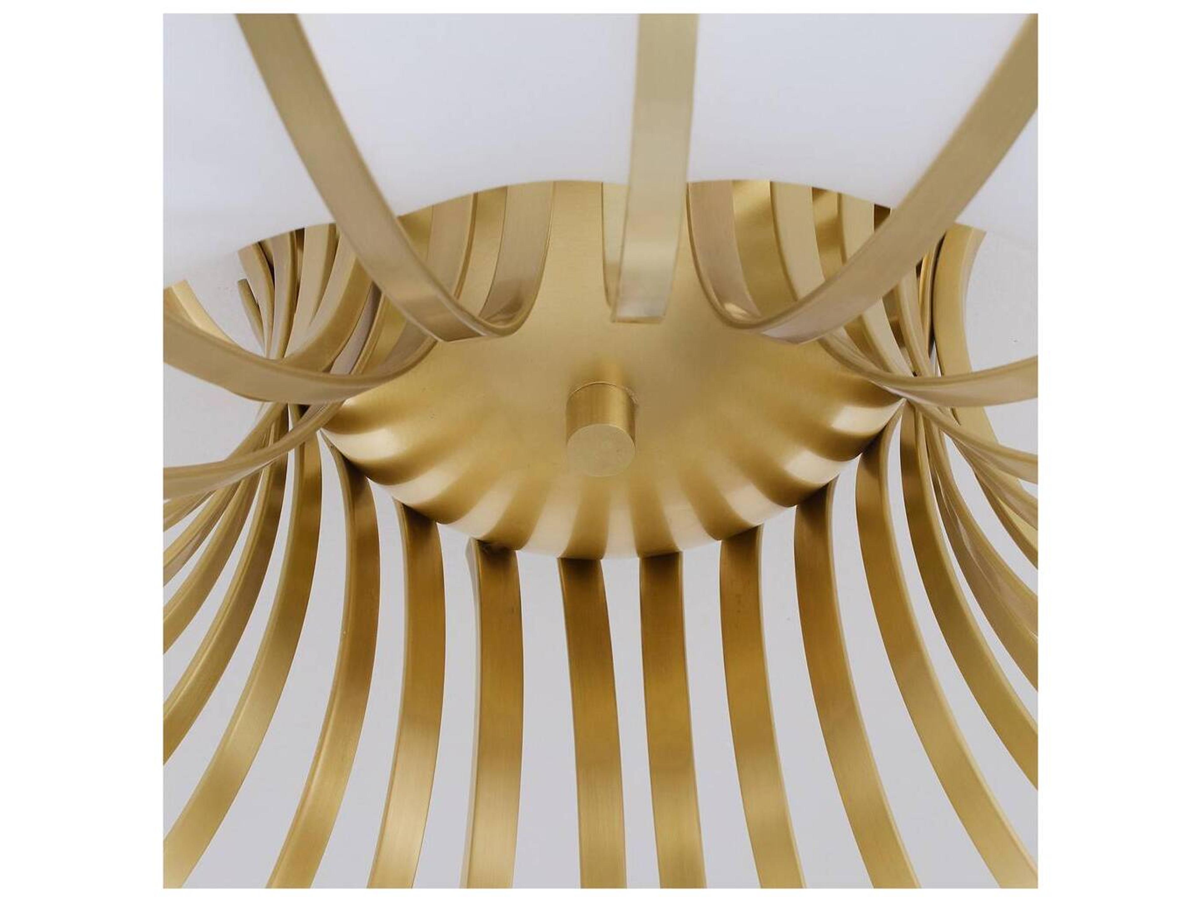 Arteriors Home Ivory White Round Flush Mount