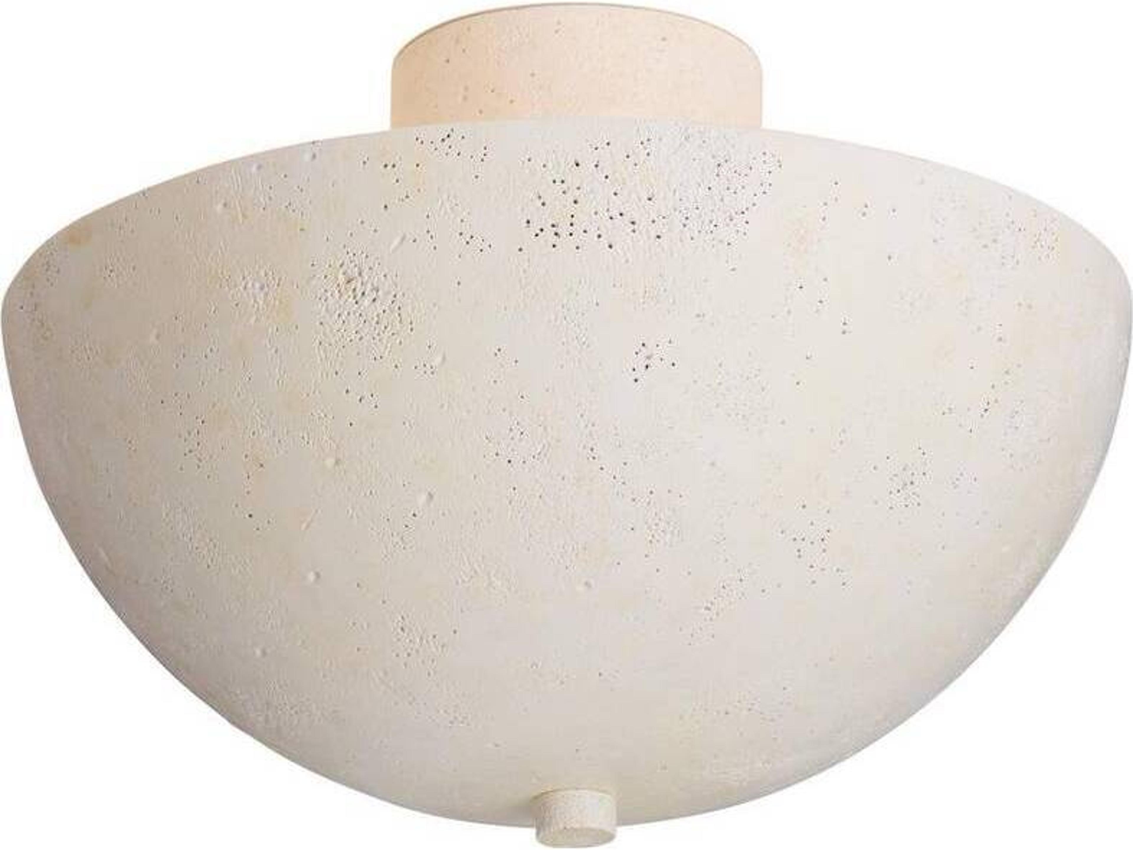 Arteriors Home Light Stonewash Off White Bowl Flush Mount